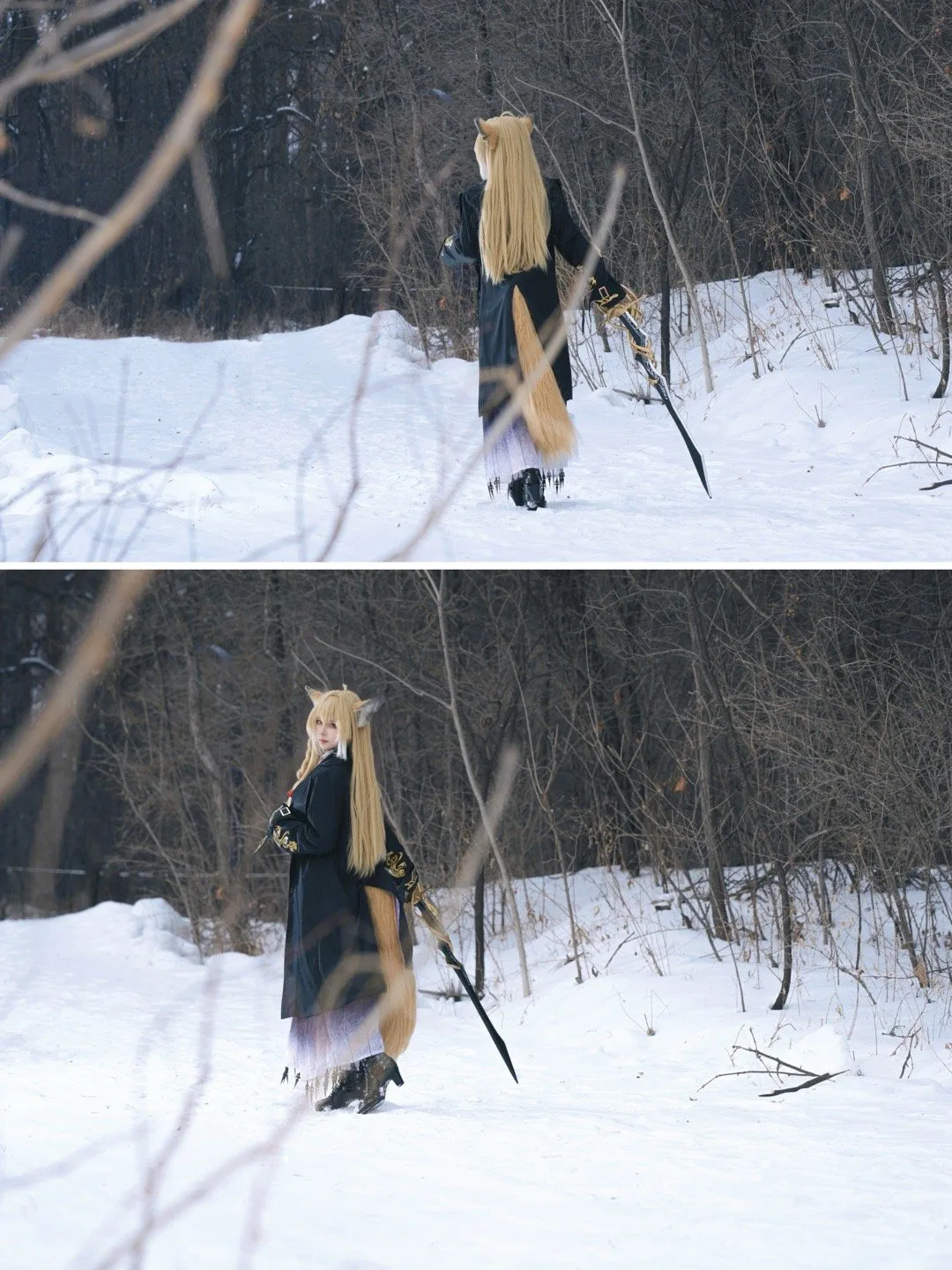 图片[6]-二次元COS分享[COSplay]洋服剑舞，所谓伊人醉山花-二次元COS分享次元吧