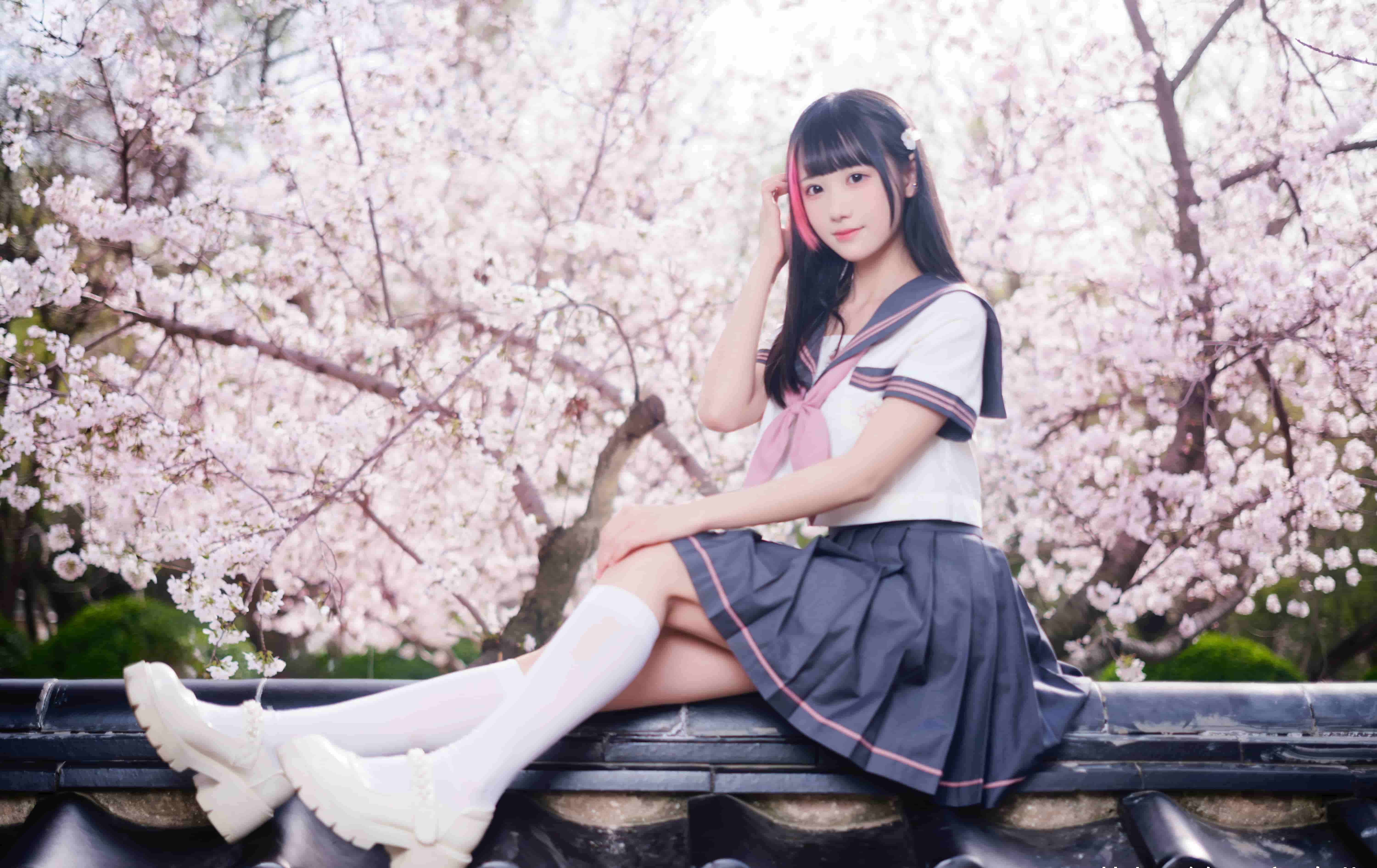 图片[5]-二次元COS分享[JK]自你踏入我的春天，连樱花都黯然了颜色。-二次元COS分享次元吧