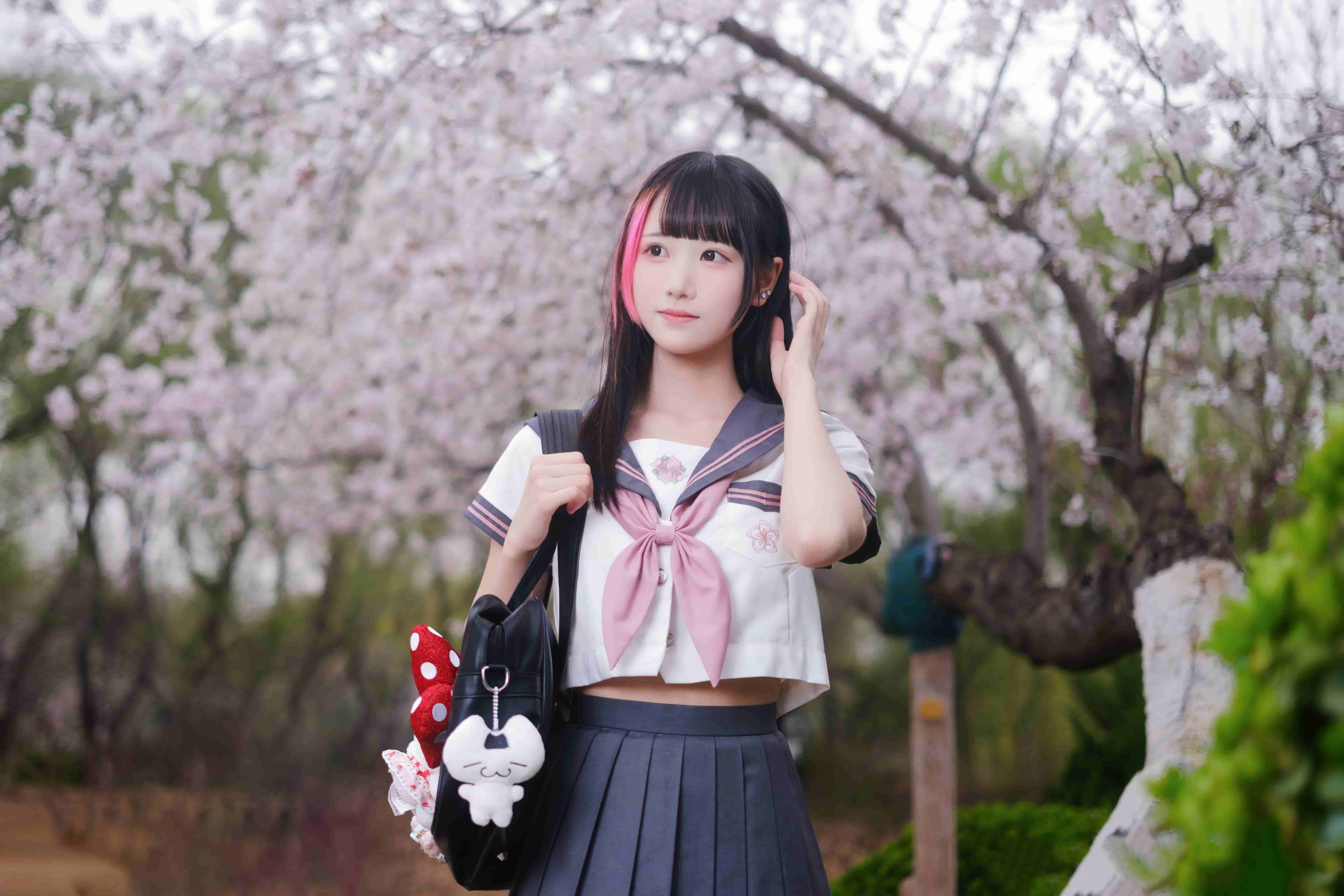 图片[3]-二次元COS分享[JK]自你踏入我的春天，连樱花都黯然了颜色。-二次元COS分享次元吧