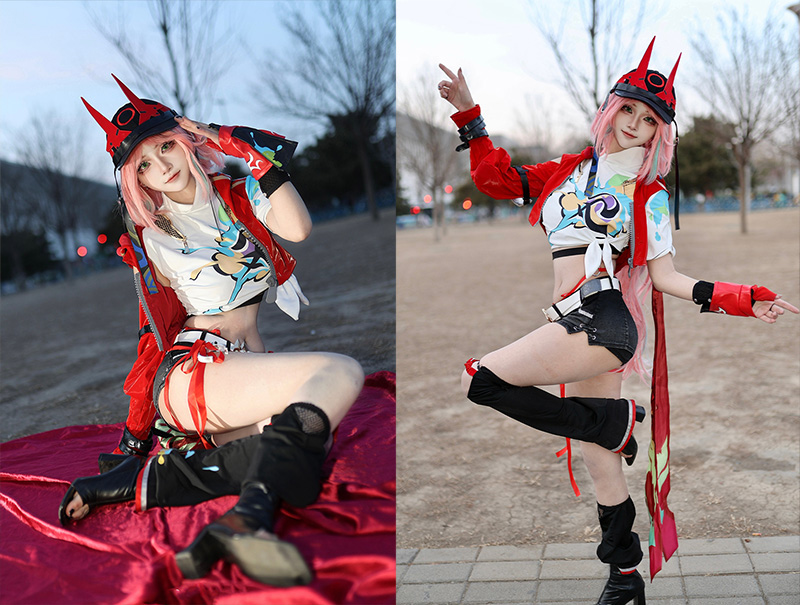 [COSplay]完了，她好像真的会忍术-二次元COS分享次元吧