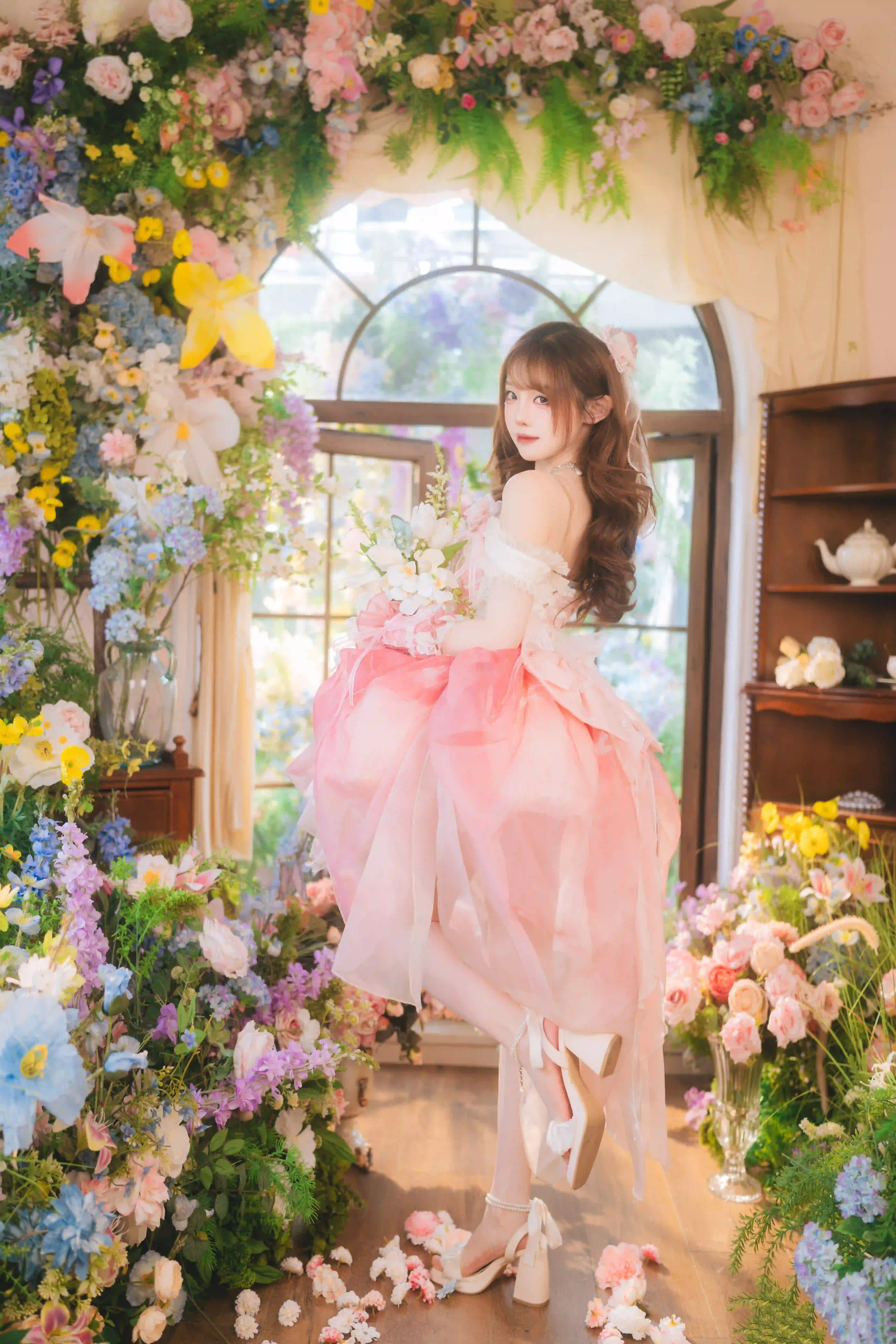 图片[7]-二次元COS分享花房绮梦-粉裙少女的下午茶时光-二次元COS分享次元吧
