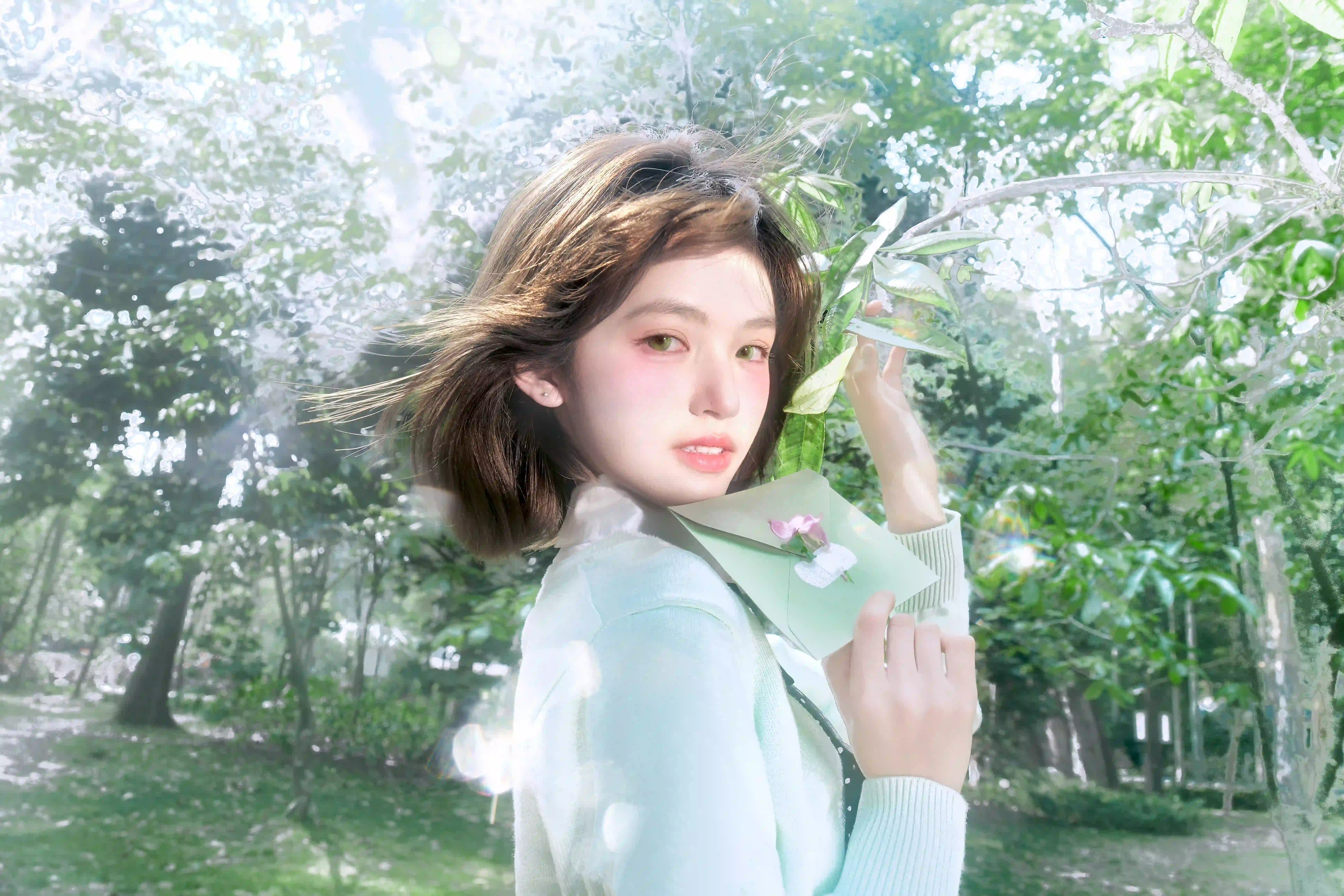 图片[3]-二次元COS分享森系光斑-少女与小兔玩偶的治愈瞬间-二次元COS分享次元吧