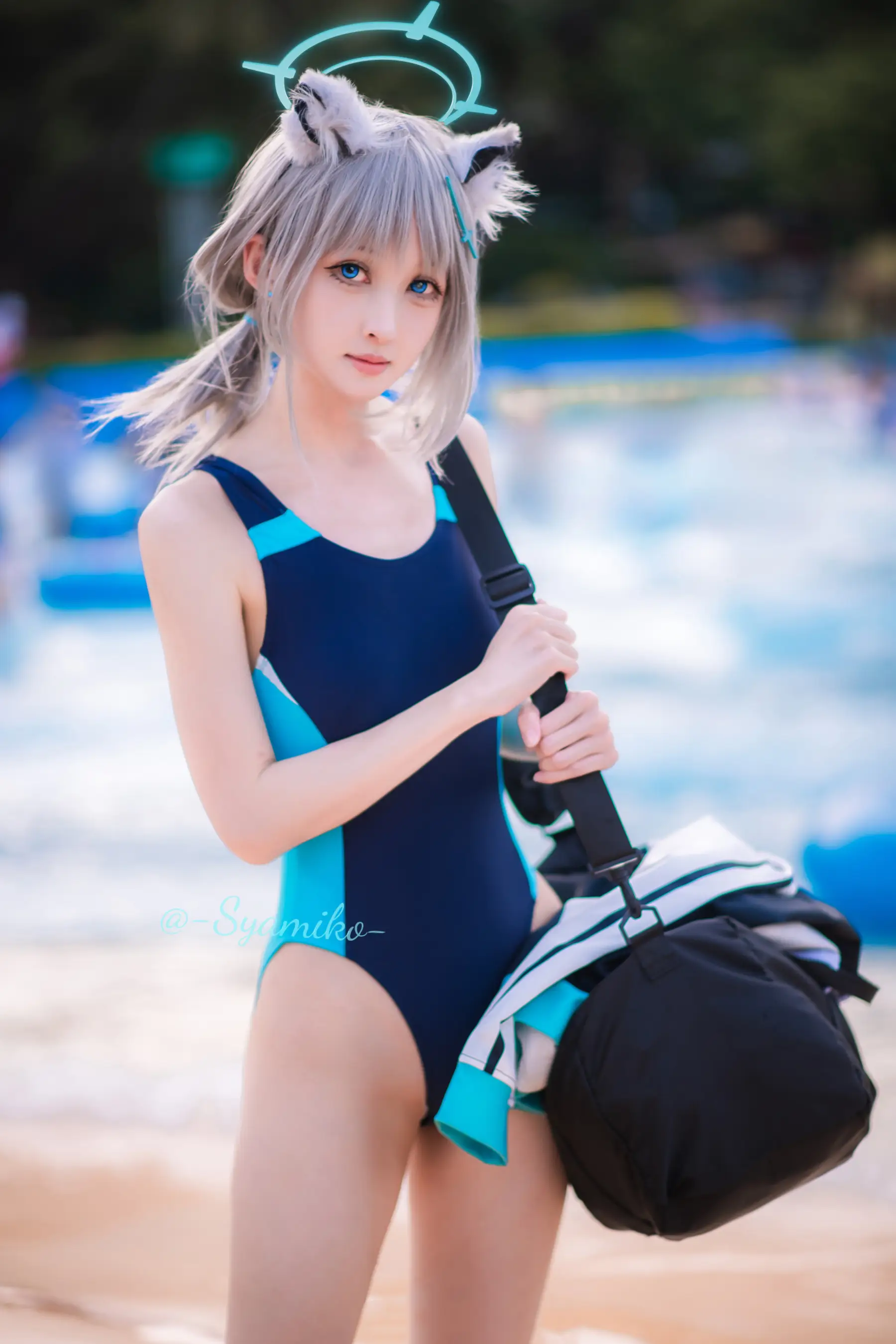 图片[1]-二次元COS分享[COSplay]夏天要和白子一起玩水吗-二次元COS分享次元吧