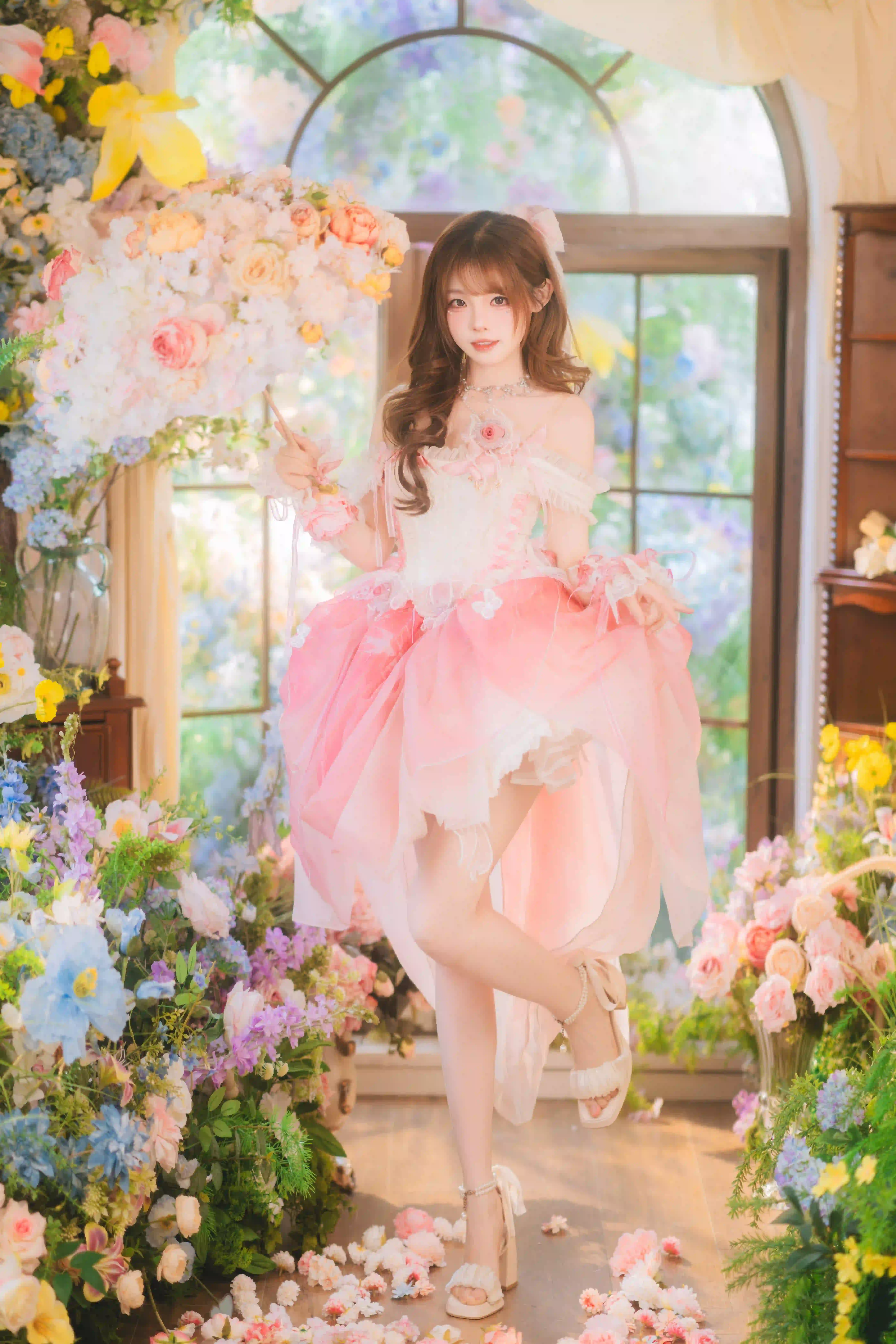 图片[6]-二次元COS分享花房绮梦-粉裙少女的下午茶时光-二次元COS分享次元吧