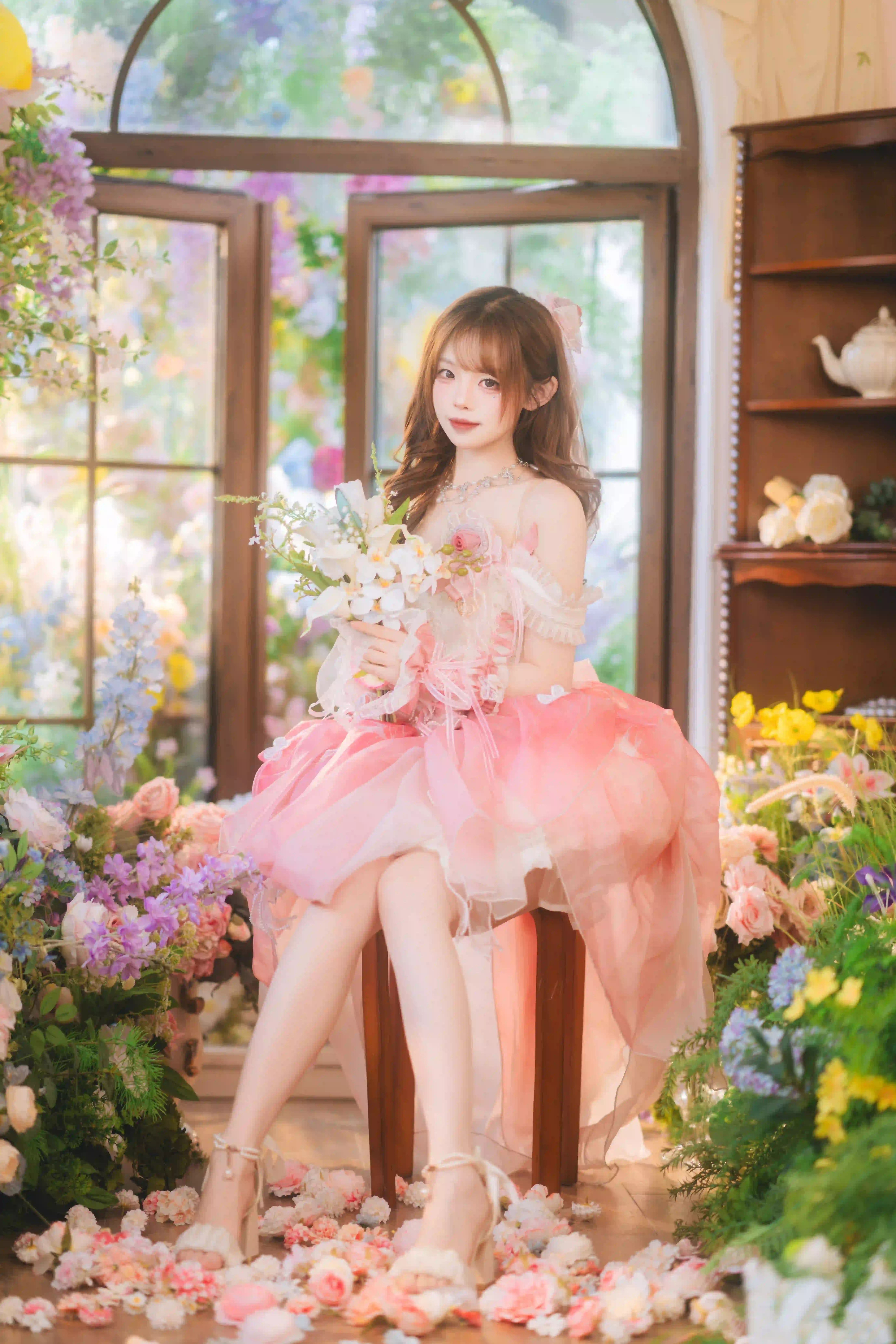 图片[8]-二次元COS分享花房绮梦-粉裙少女的下午茶时光-二次元COS分享次元吧