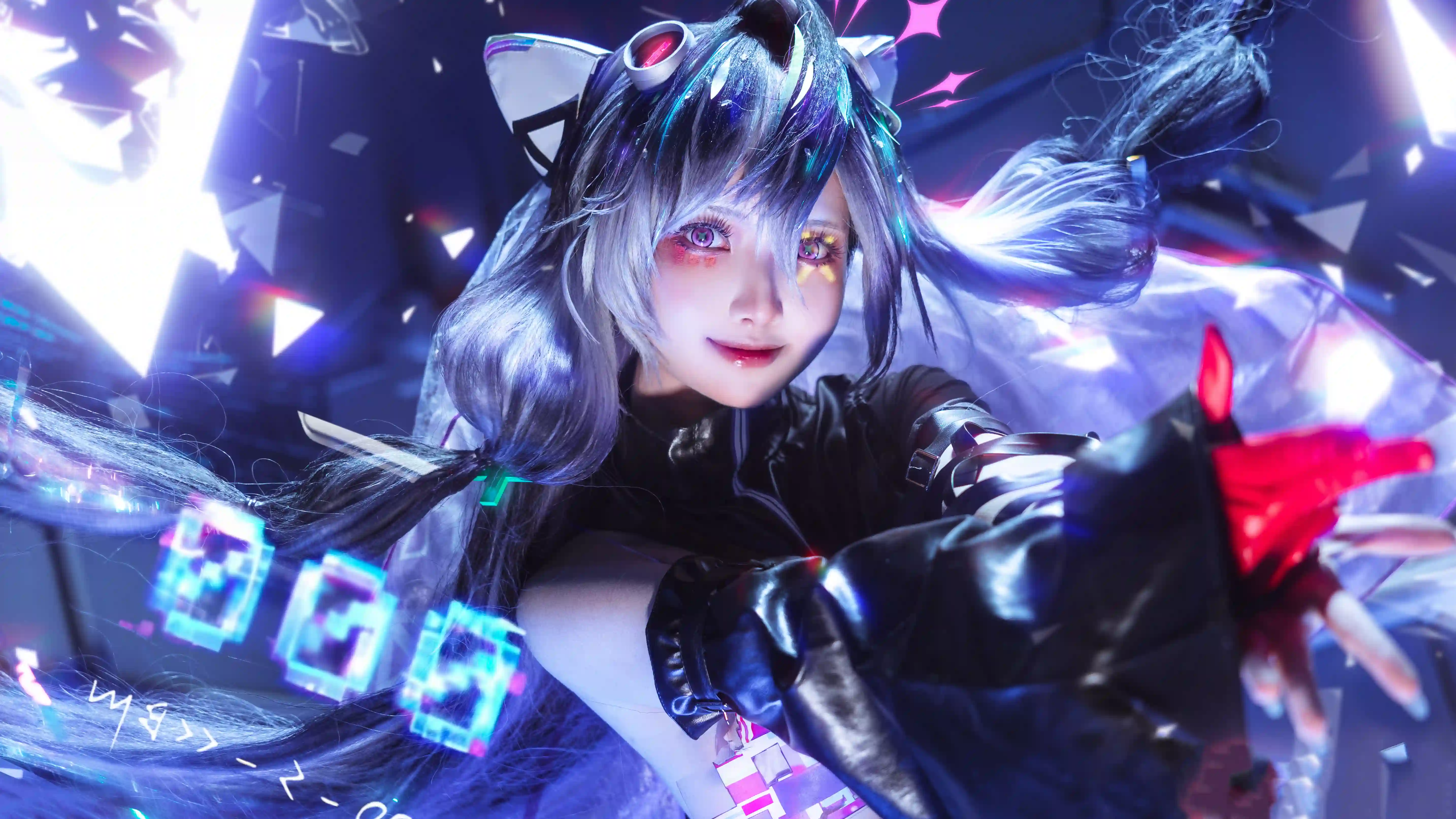 图片[4]-二次元COS分享[COSplay]终于看向我了，再晚我就要入侵你的监视器，再占领你的视网膜咯~-二次元COS分享次元吧