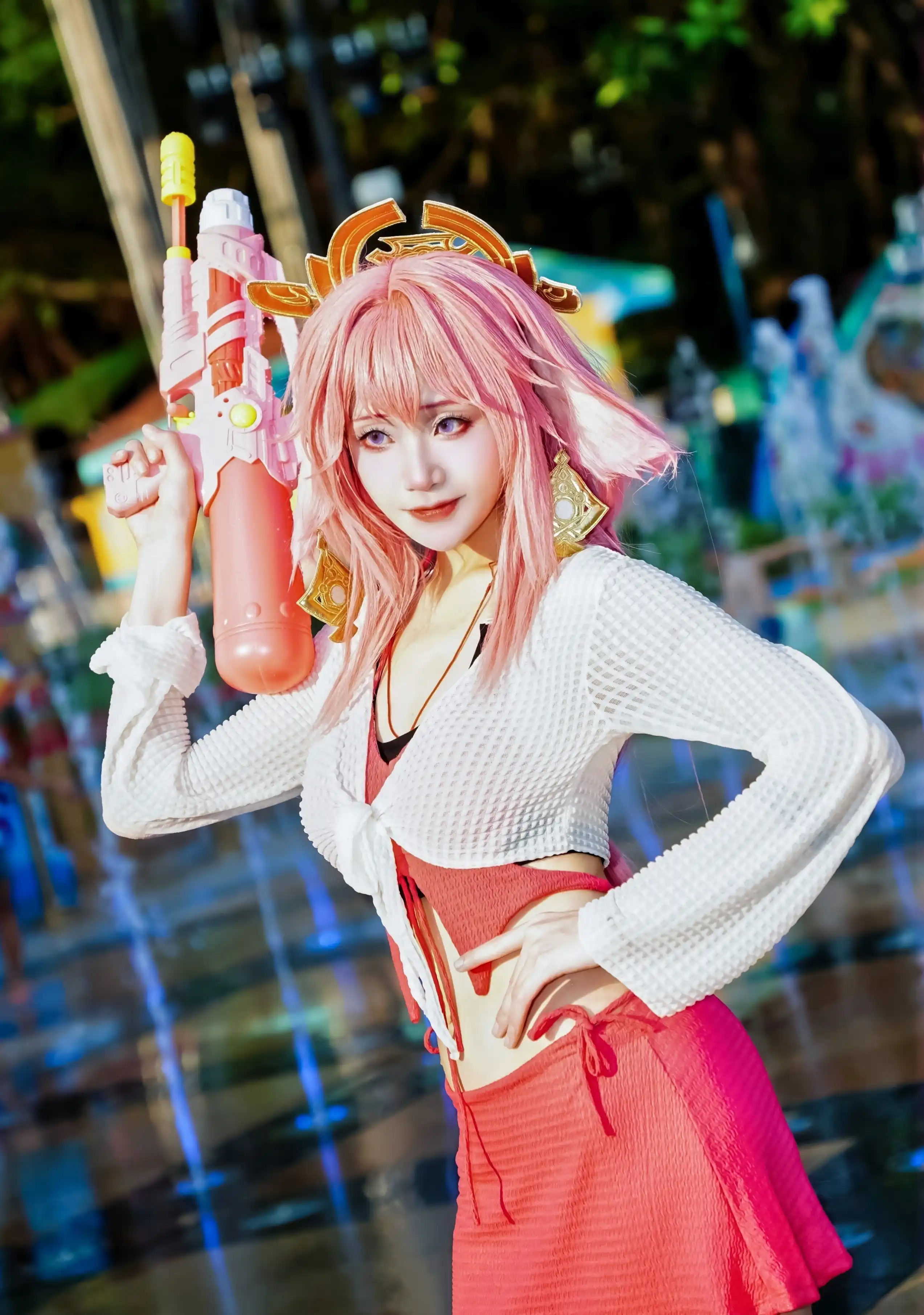 图片[1]-二次元COS分享[COSplay]可不要把我狐狸毛弄湿了～-二次元COS分享次元吧