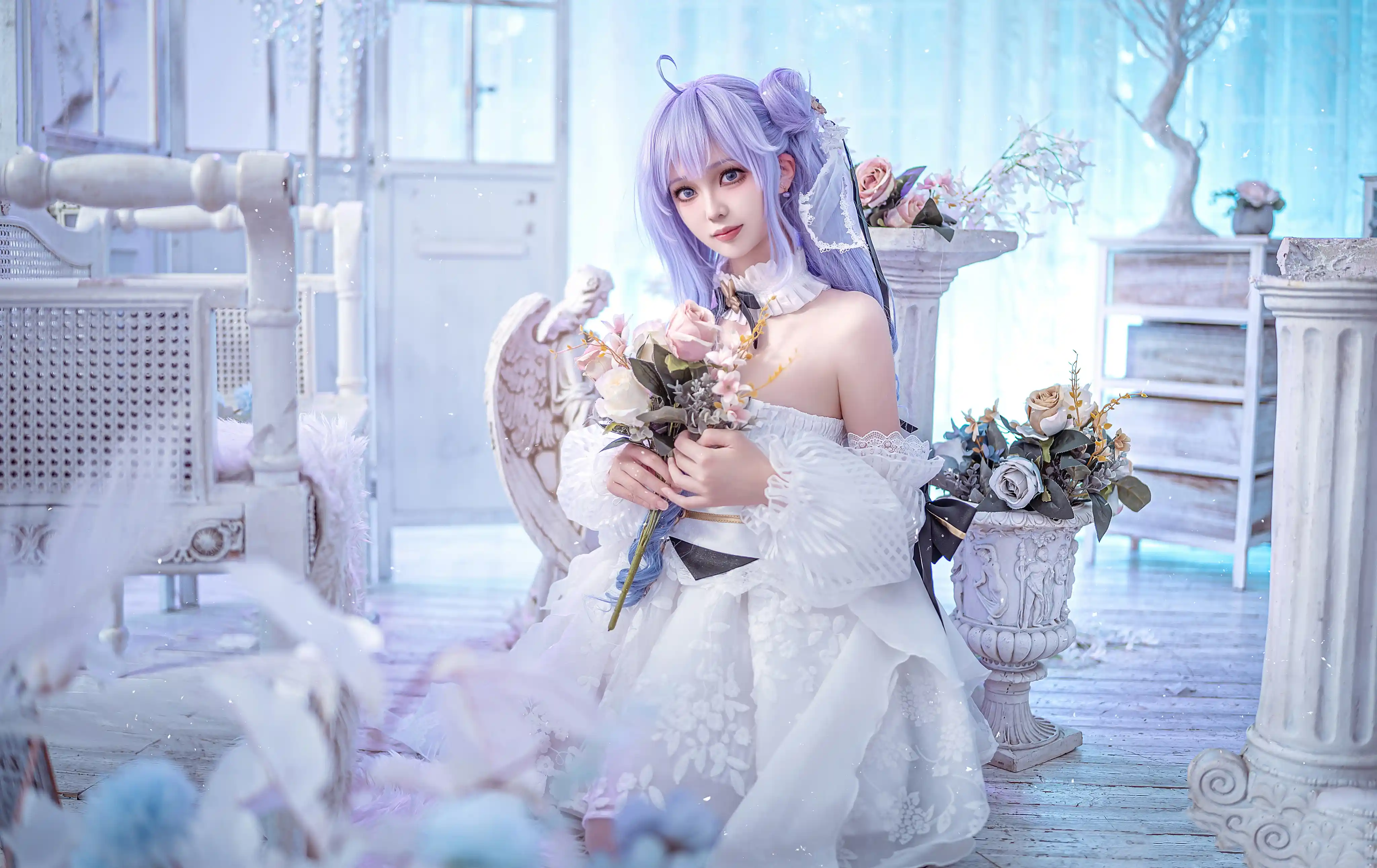 图片[1]-二次元COS分享[COSplay]碧蓝航线 独角兽 花嫁-二次元COS分享次元吧