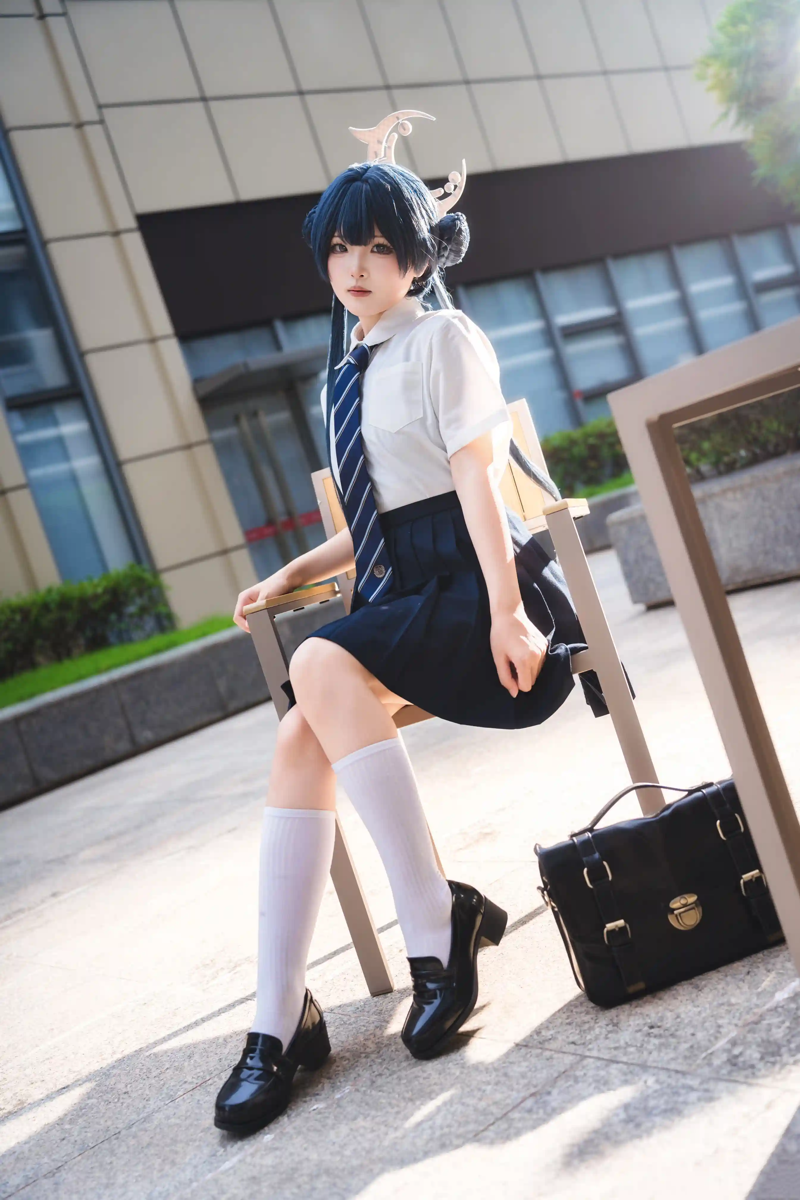 图片[5]-二次元COS分享[COSplay]蔚蓝档案 妃咲 JK-二次元COS分享次元吧