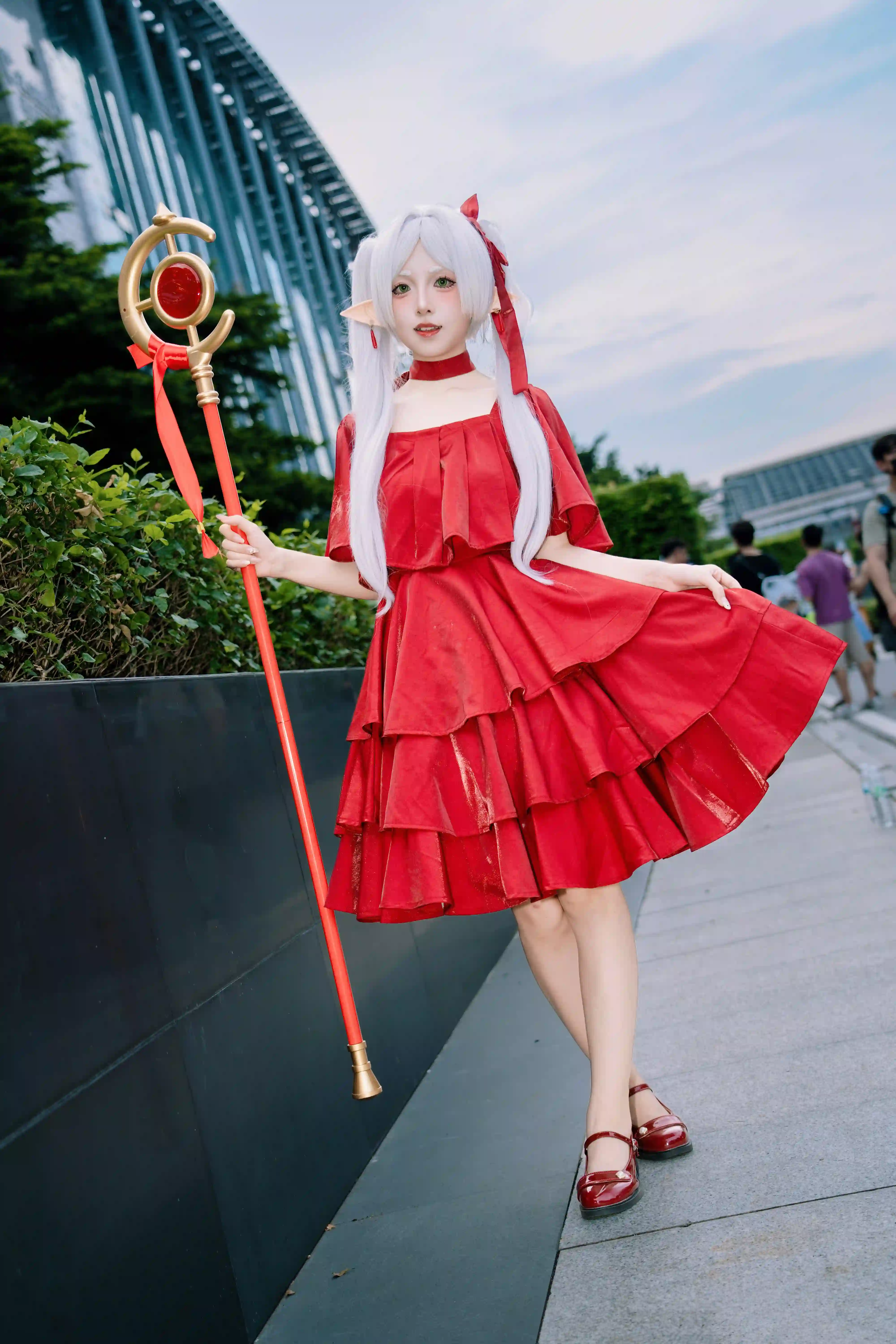 图片[5]-二次元COS分享[COSplay]葬送的芙莉莲 芙莉莲 红色礼服-二次元COS分享次元吧