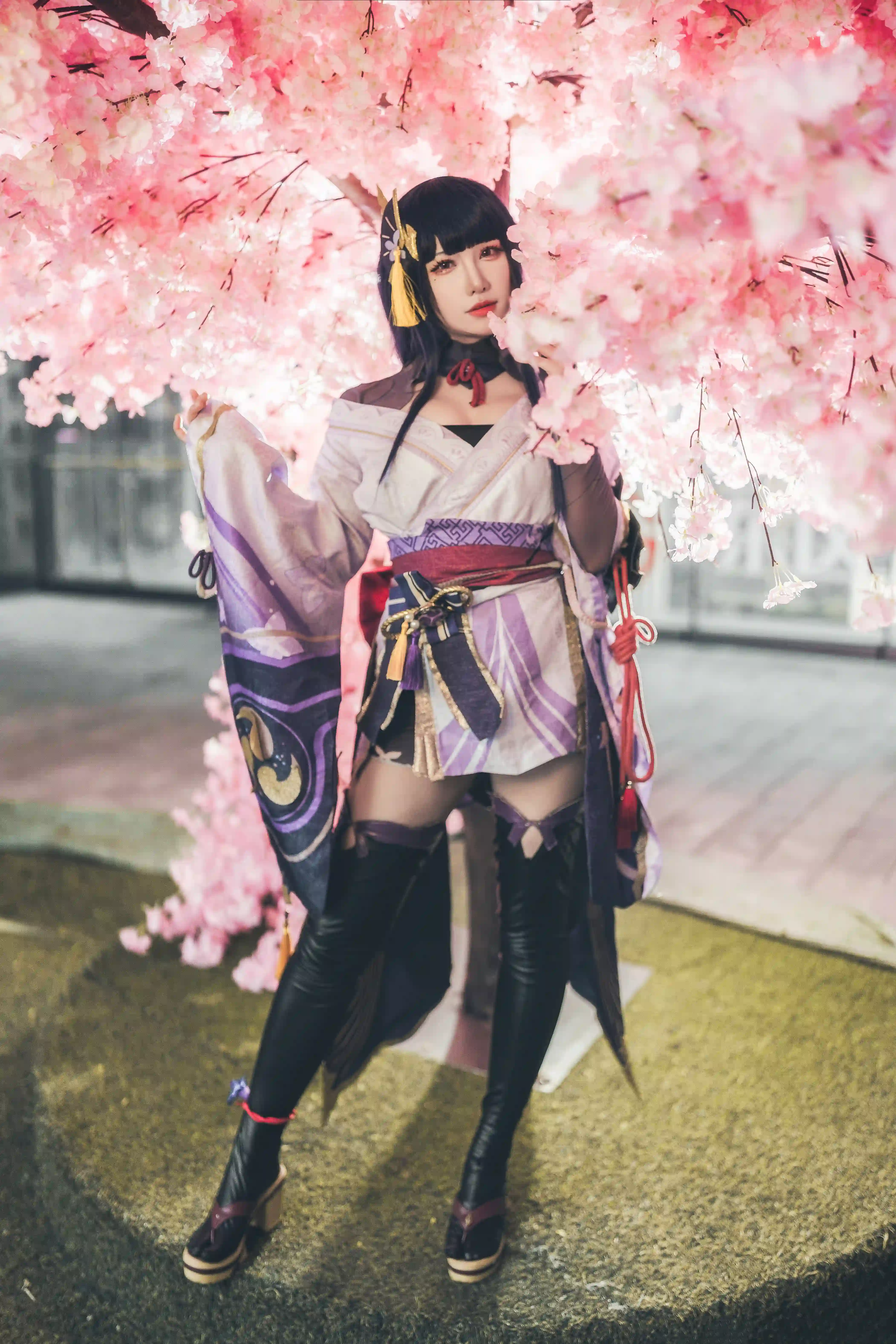 图片[3]-二次元COS分享[COSplay]原神 雷电将军 樱花树下-二次元COS分享次元吧