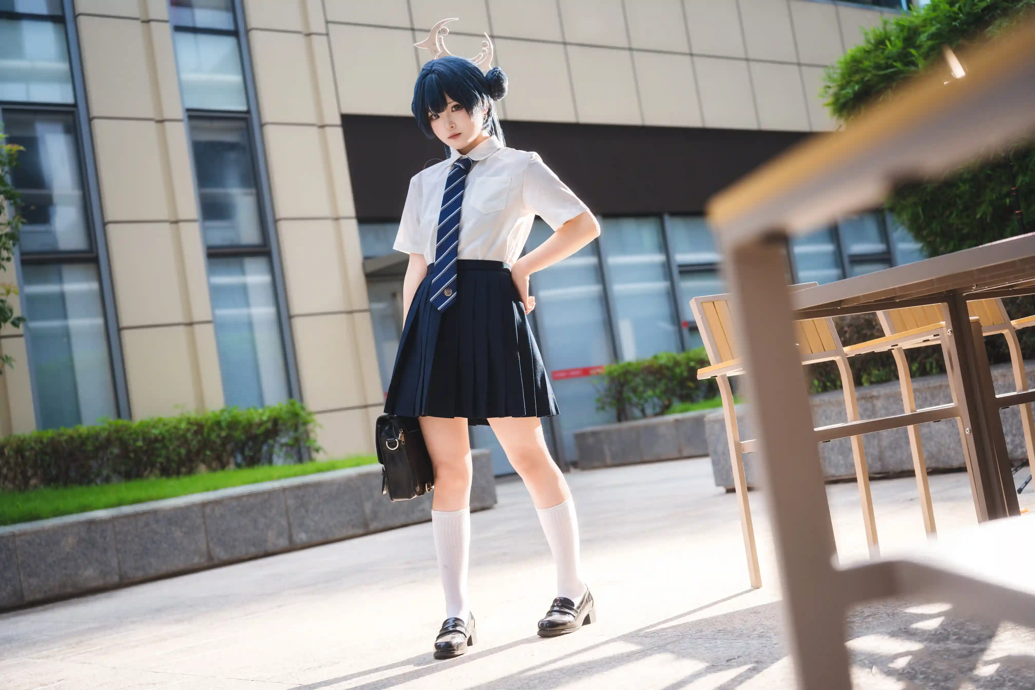 图片[3]-二次元COS分享[COSplay]蔚蓝档案 妃咲 JK-二次元COS分享次元吧