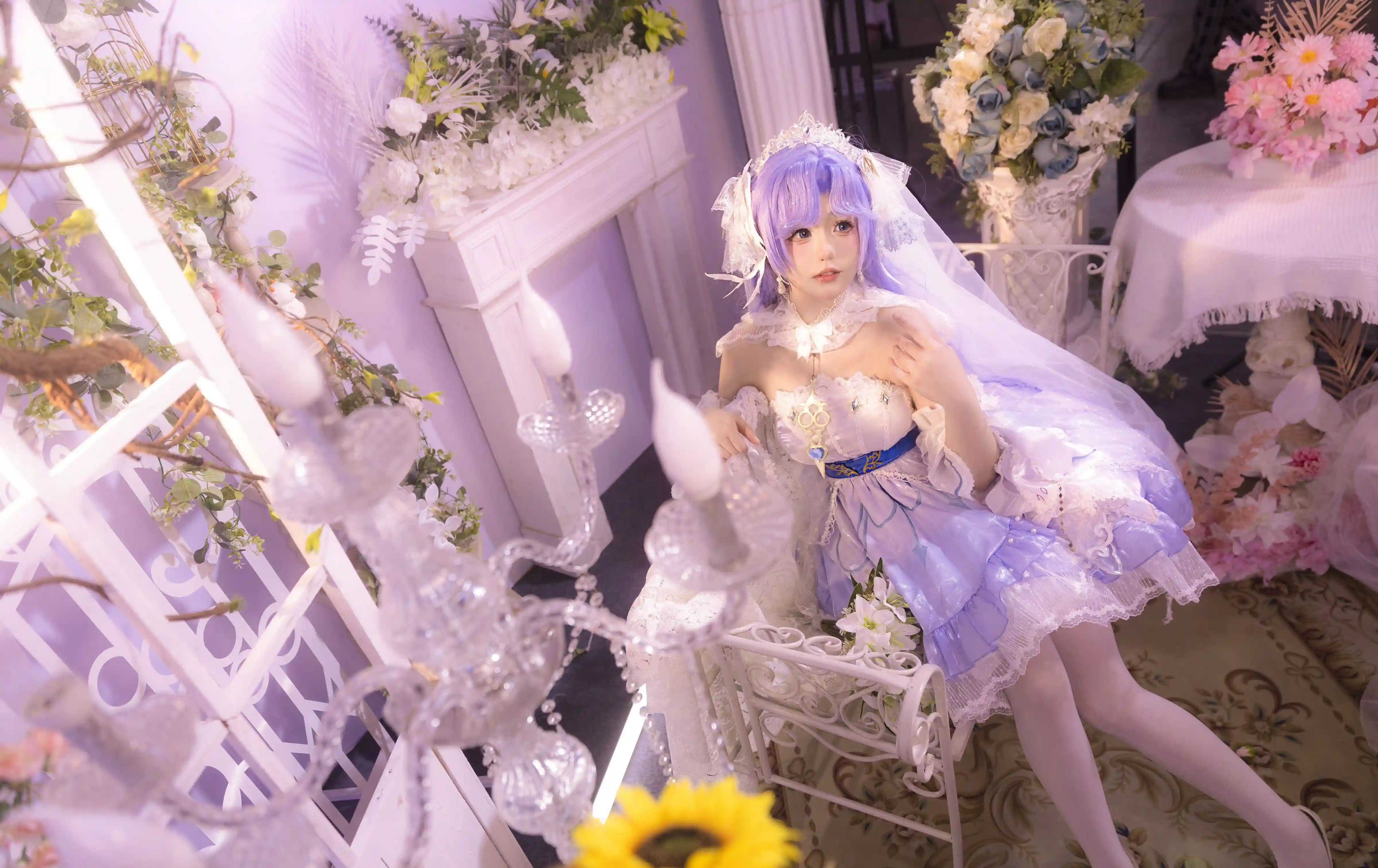 图片[1]-二次元COS分享[COSplay]王者荣耀 大乔-婚纱造型的浪漫定格-二次元COS分享次元吧