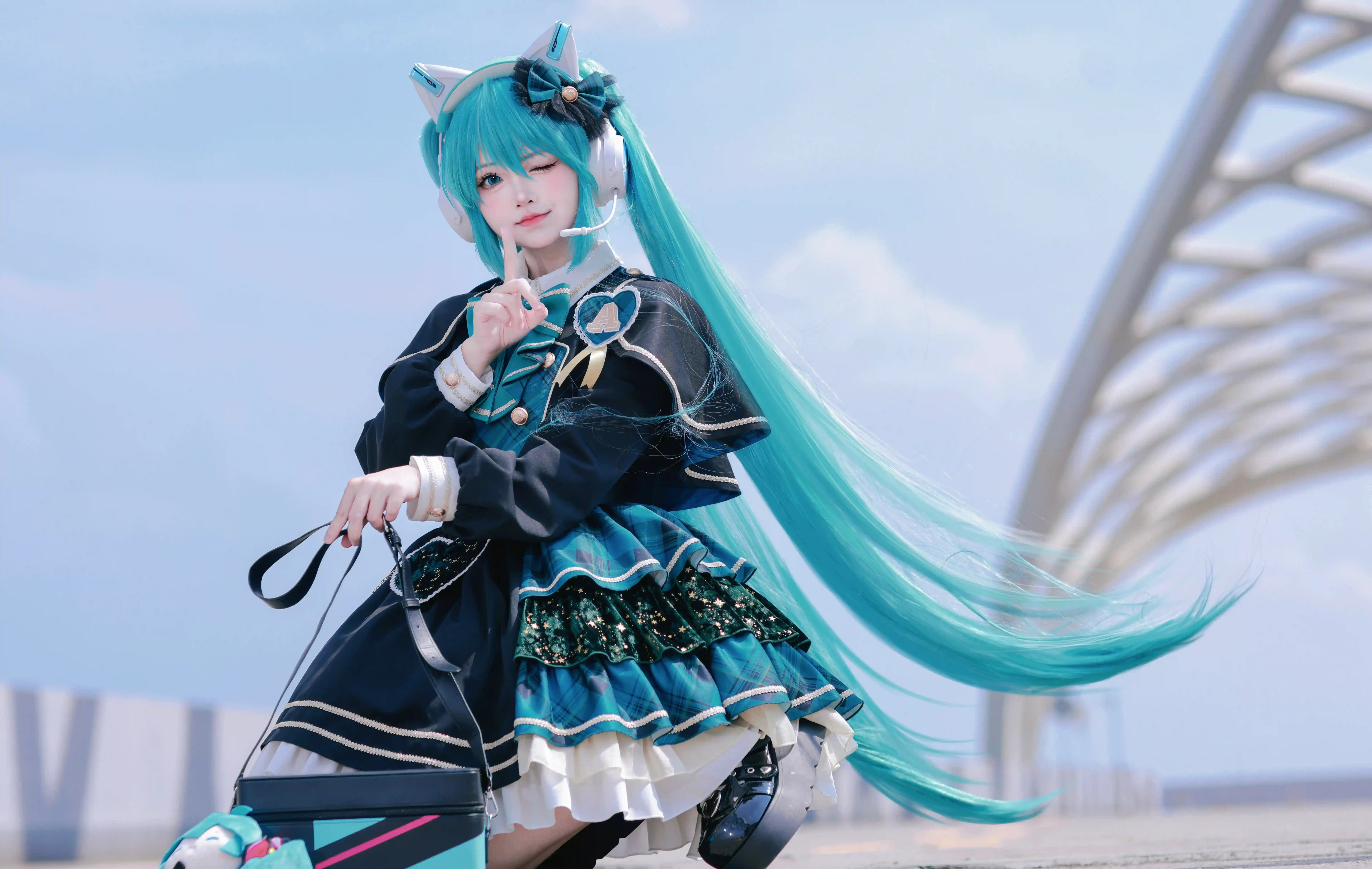 [COSplay]夏日MIKU出街！-二次元COS分享次元吧