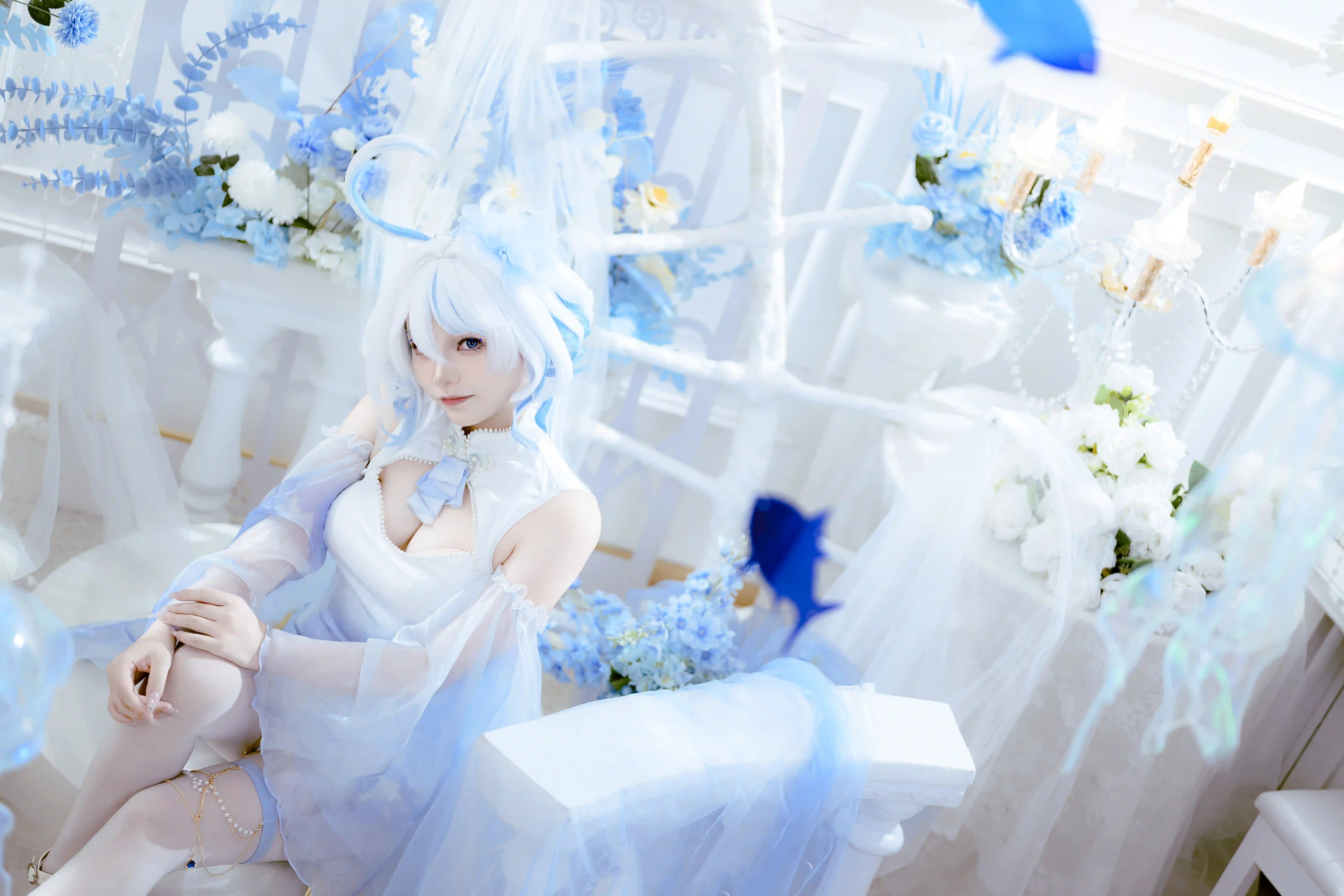 图片[2]-二次元COS分享[COSplay]原神 霜华·芙宁娜·同人旗袍-二次元COS分享次元吧