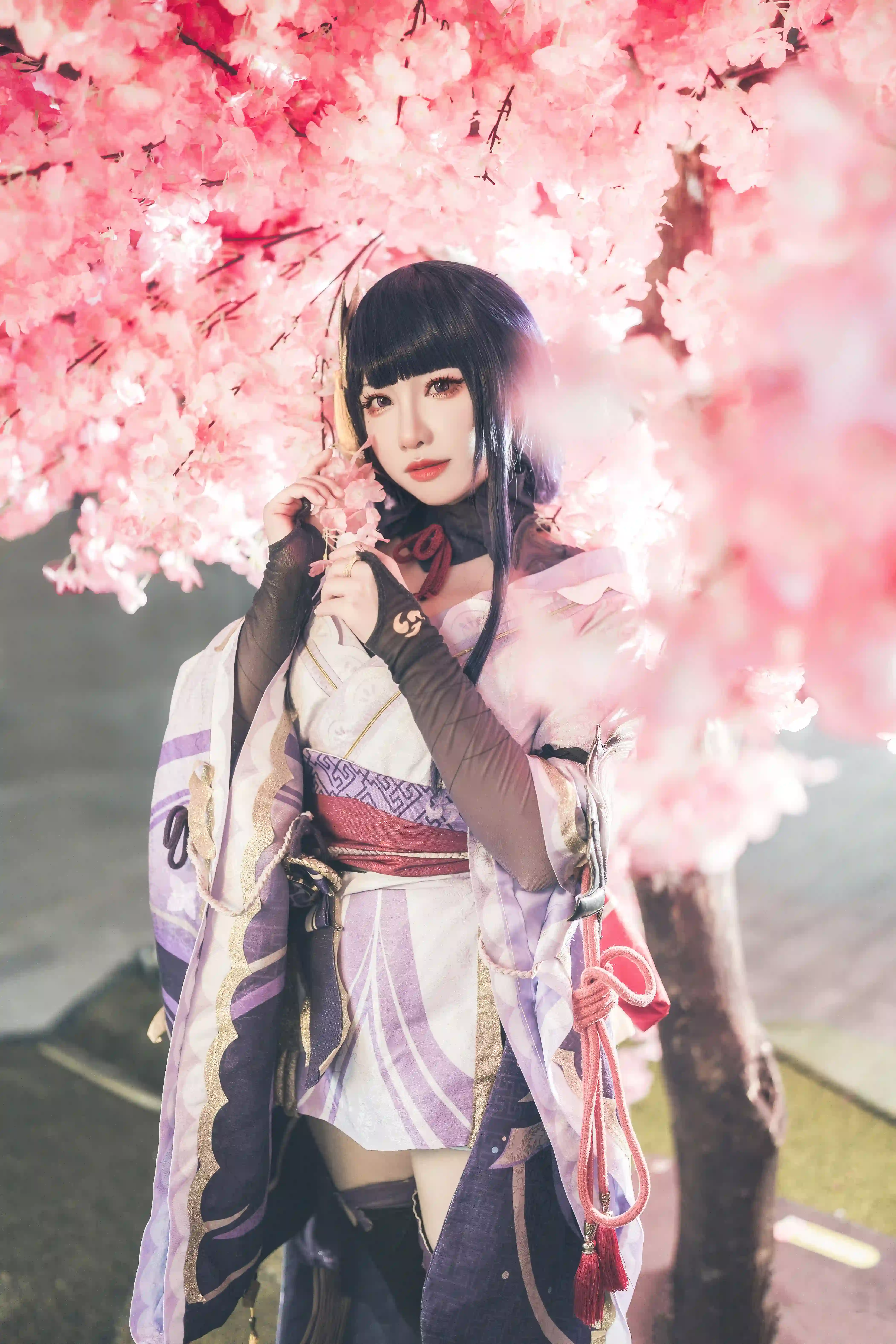 图片[2]-二次元COS分享[COSplay]原神 雷电将军 樱花树下-二次元COS分享次元吧