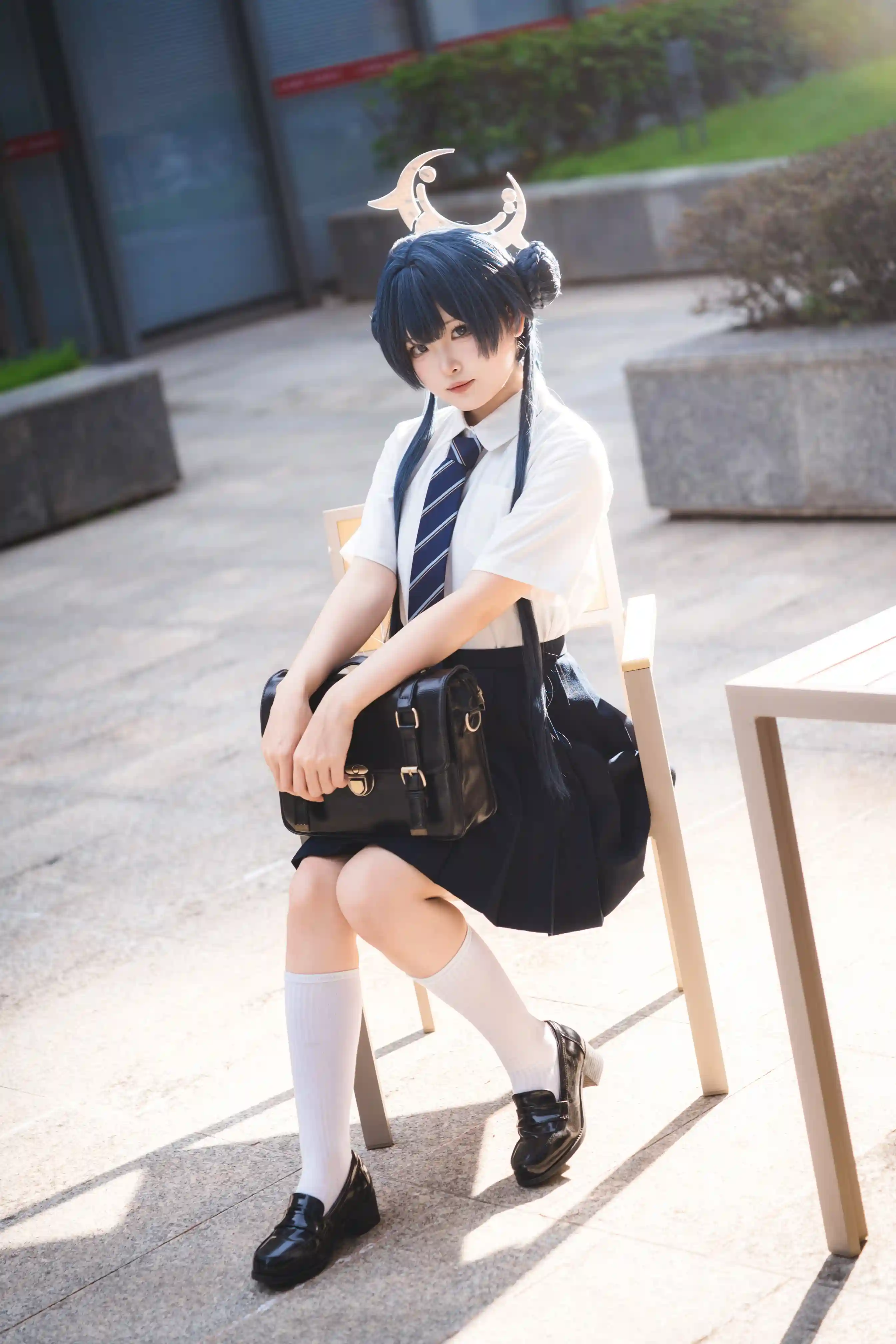 图片[4]-二次元COS分享[COSplay]蔚蓝档案 妃咲 JK-二次元COS分享次元吧