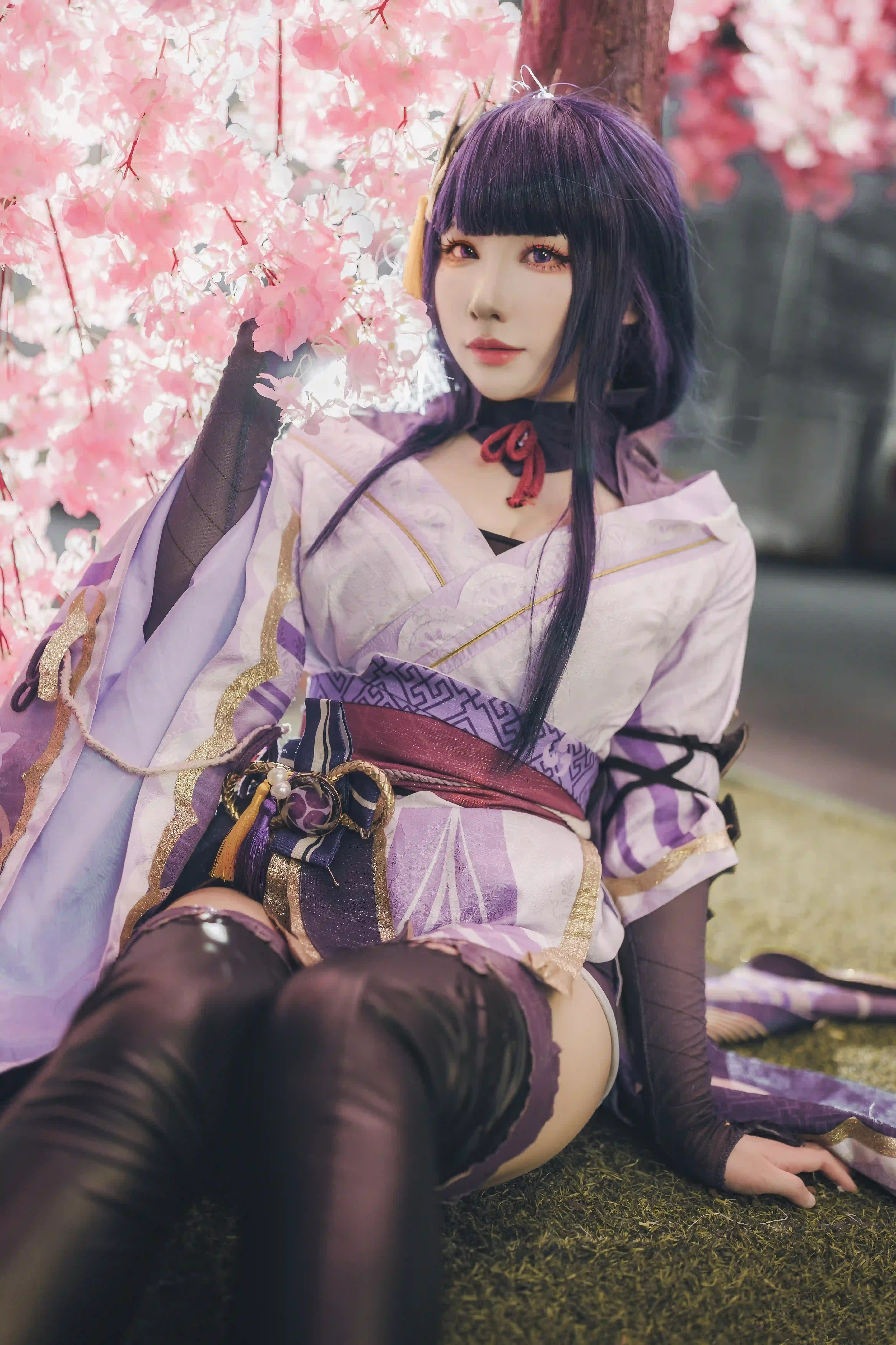 图片[4]-二次元COS分享[COSplay]原神 雷电将军 樱花树下-二次元COS分享次元吧
