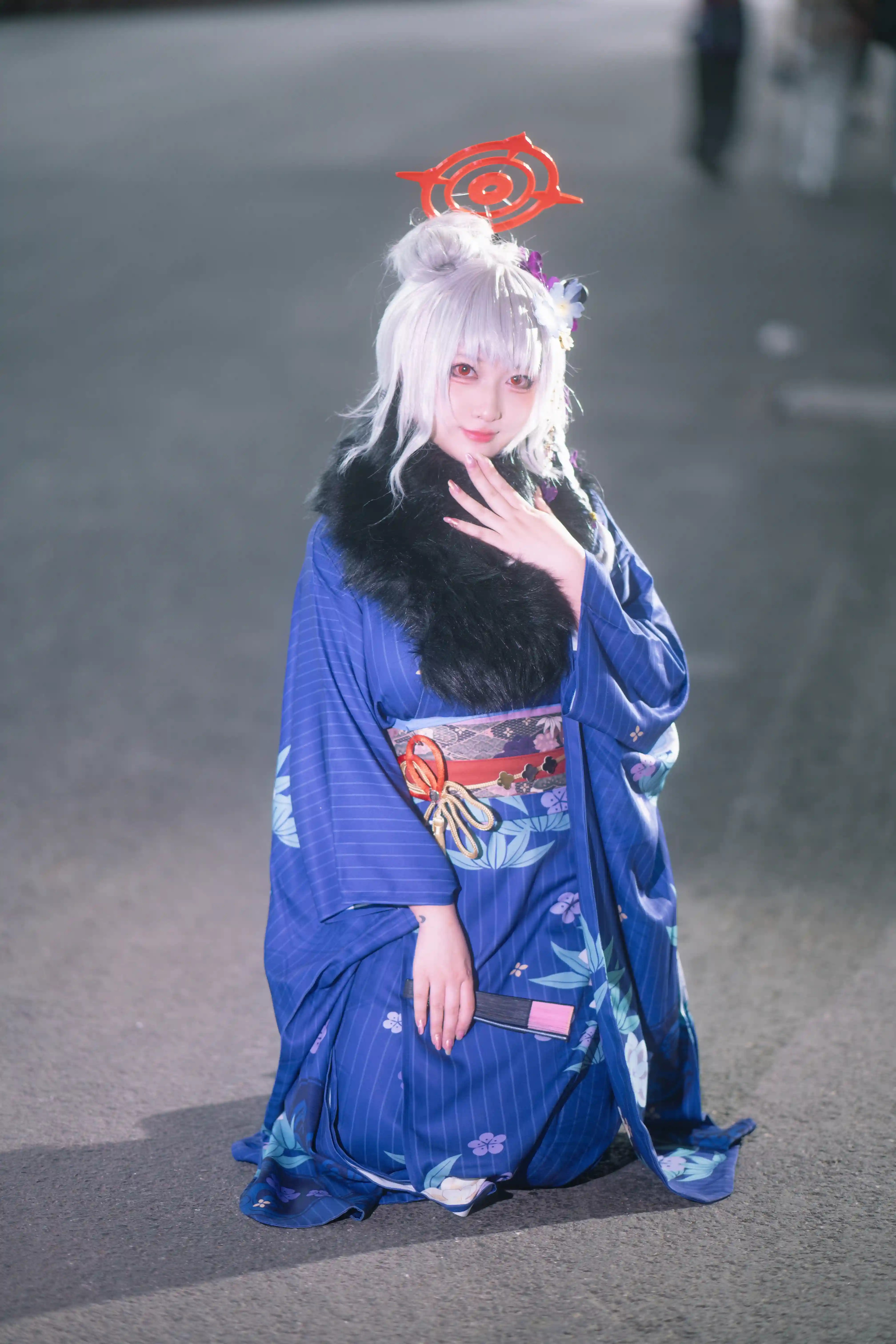 图片[1]-二次元COS分享[COSplay]华美之花跃于振袖之上，整理心情为探寻未知的美食而来-二次元COS分享次元吧