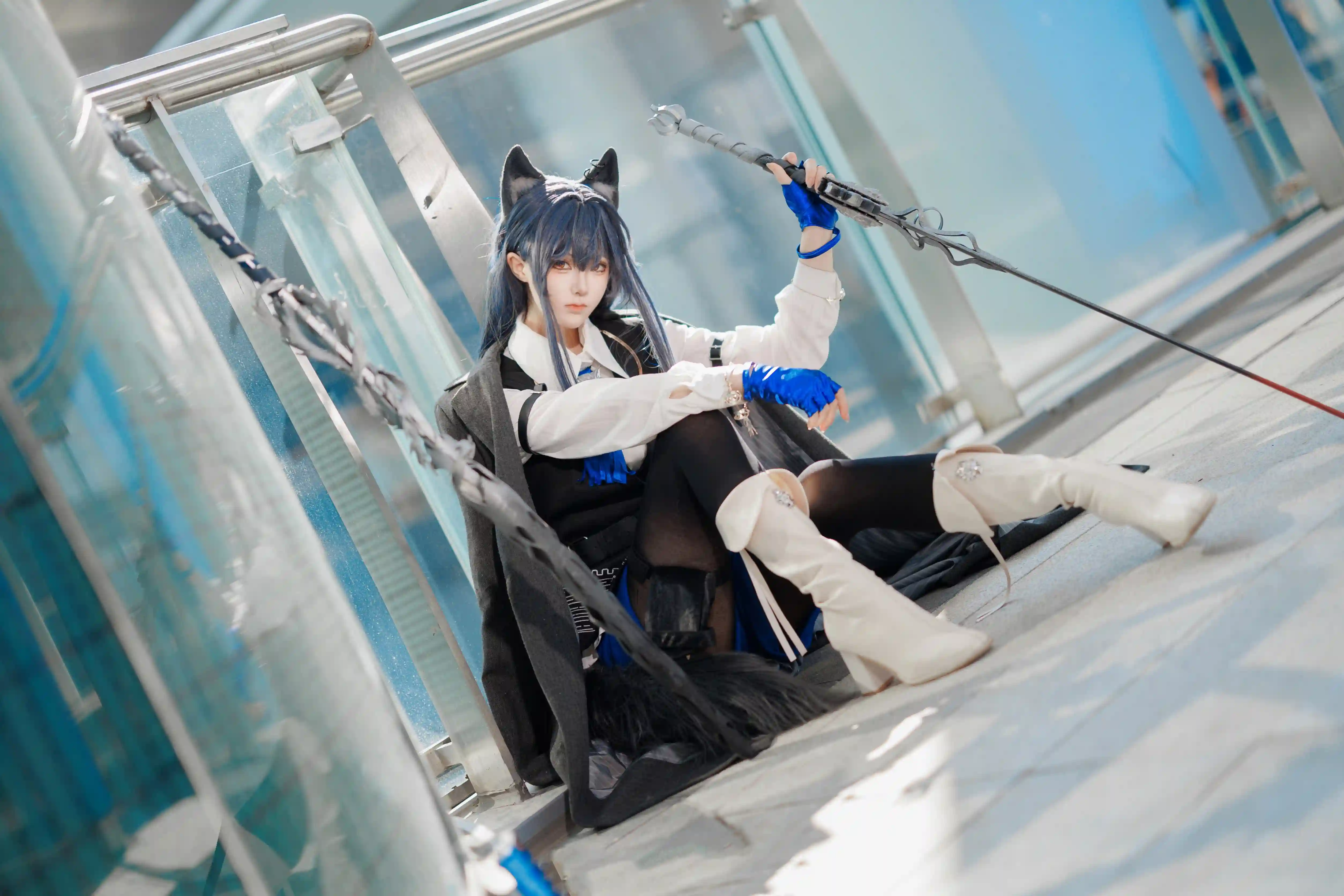 [COSplay]明日方舟 缄默德克萨斯-二次元COS分享次元吧