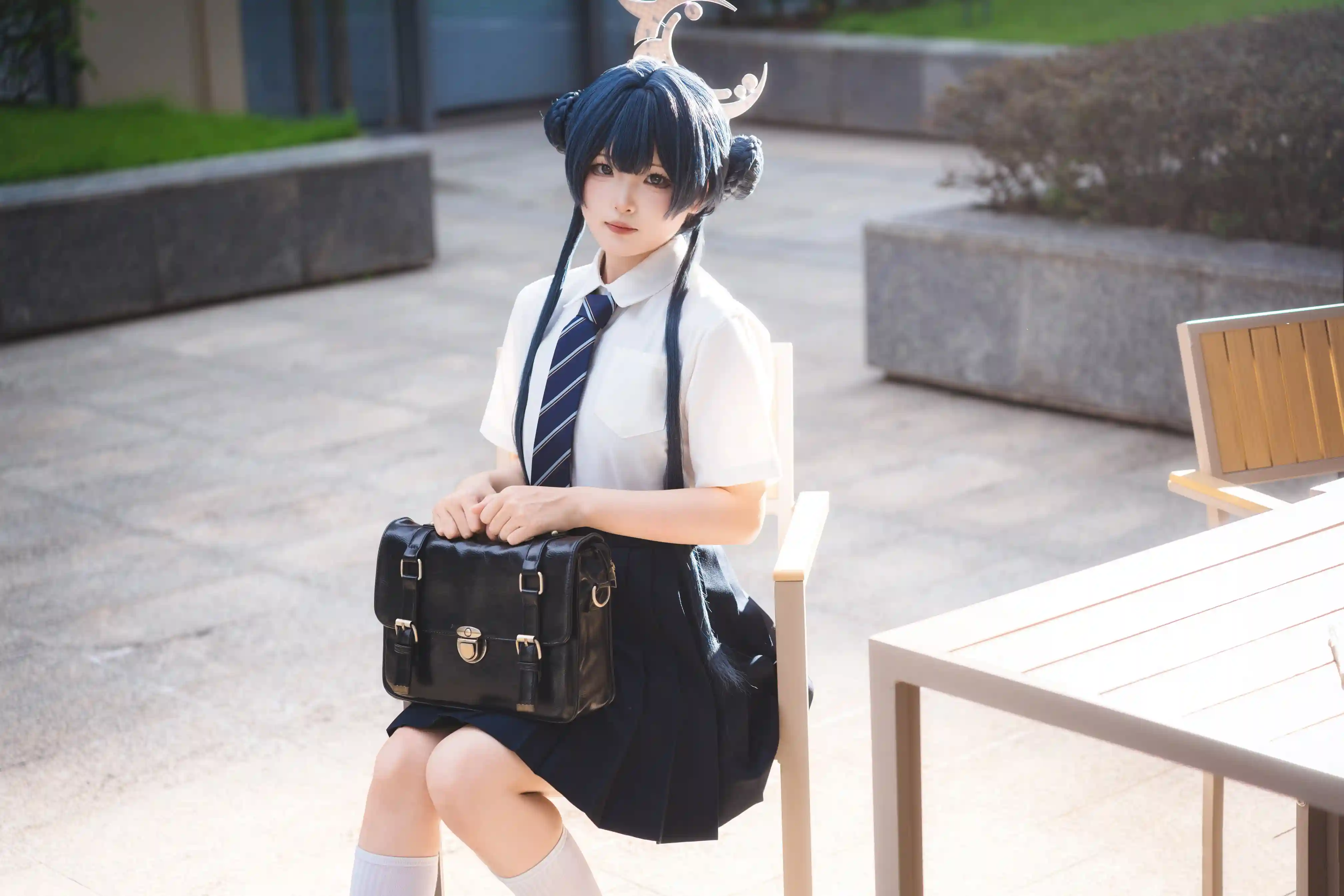 [COSplay]蔚蓝档案 妃咲 JK-二次元COS分享次元吧