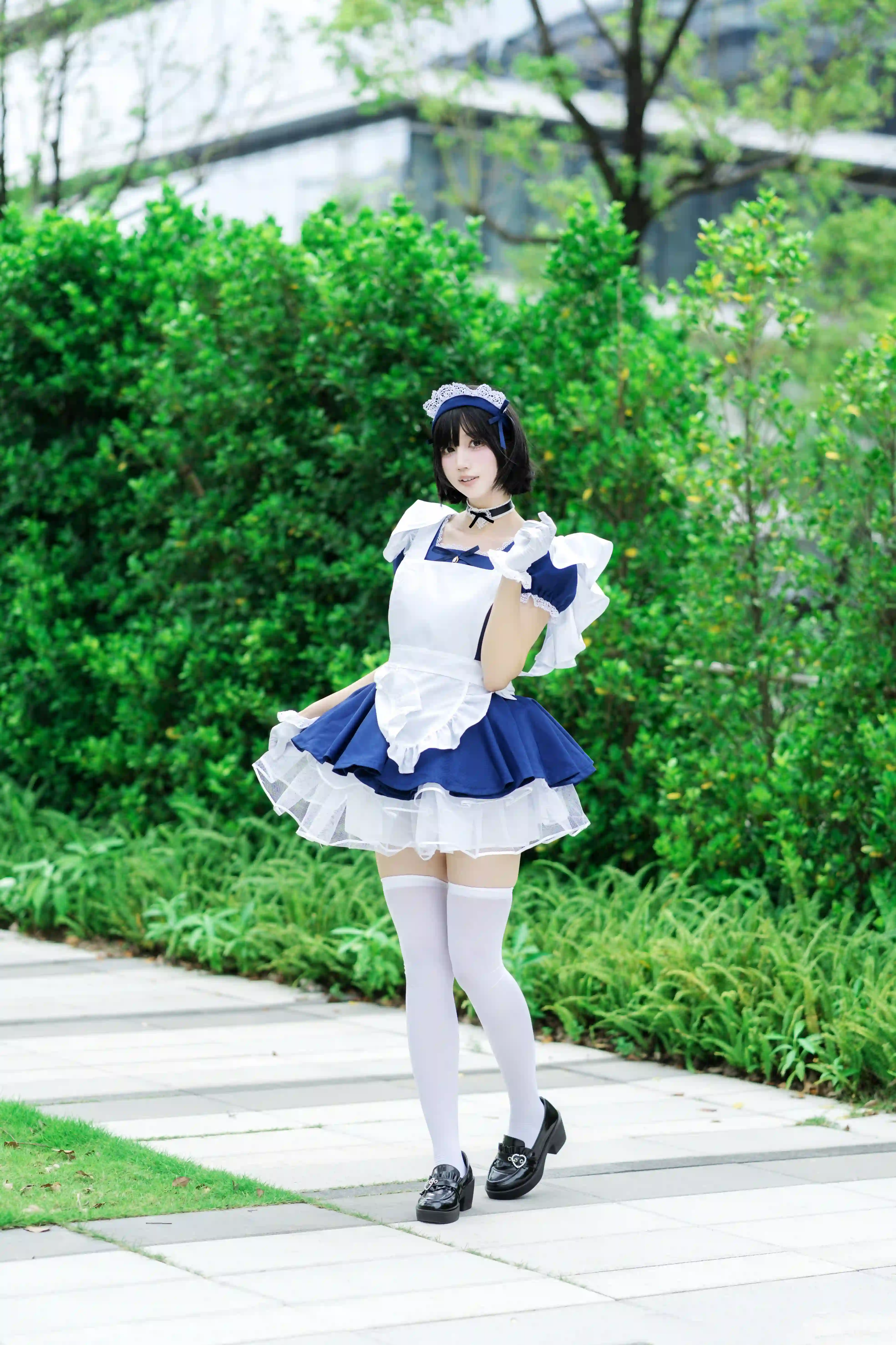 图片[13]-二次元COS分享[COSplay]超甜女仆-户外邂逅，甜度超标-二次元COS分享次元吧