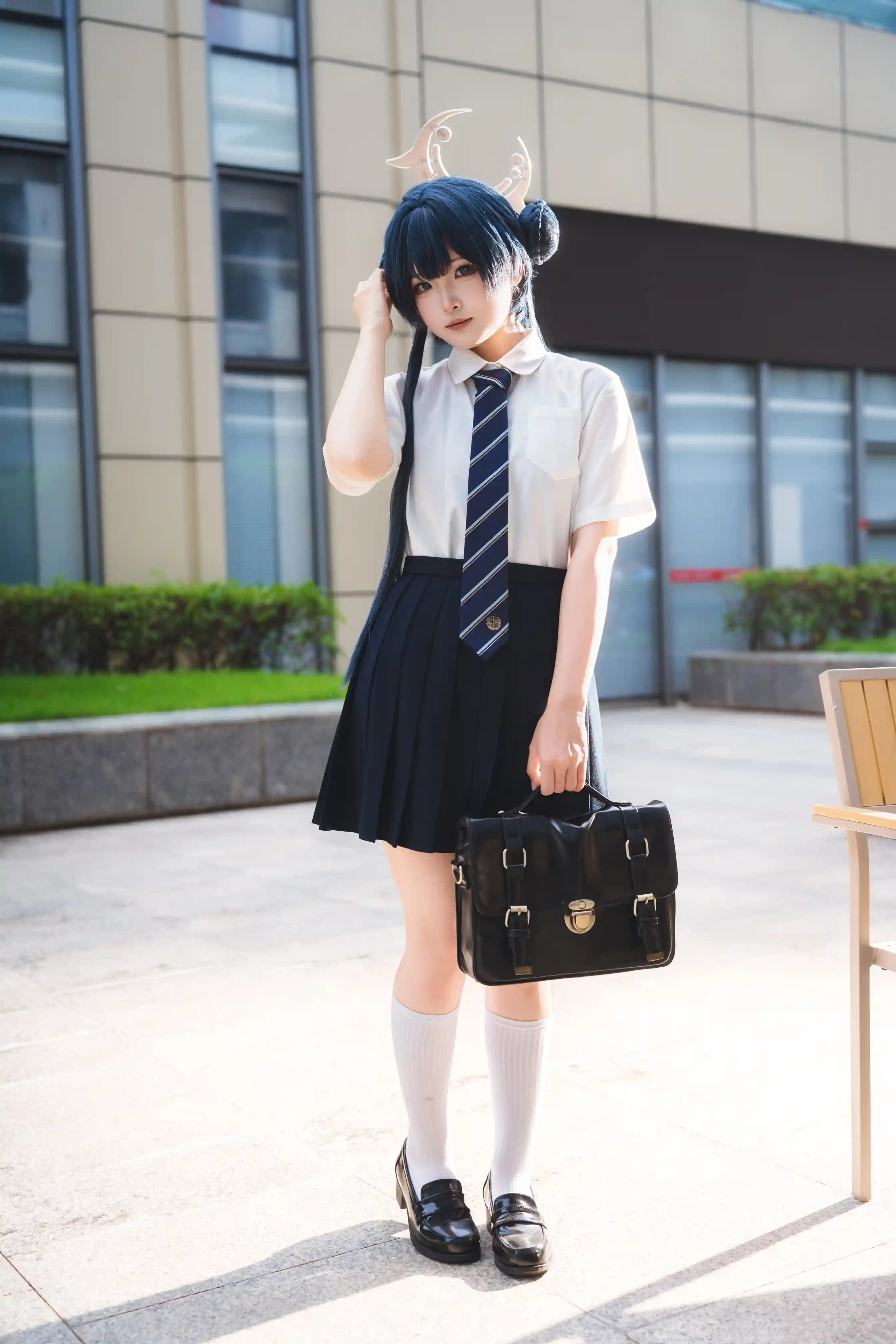 图片[9]-二次元COS分享[COSplay]蔚蓝档案 妃咲 JK-二次元COS分享次元吧