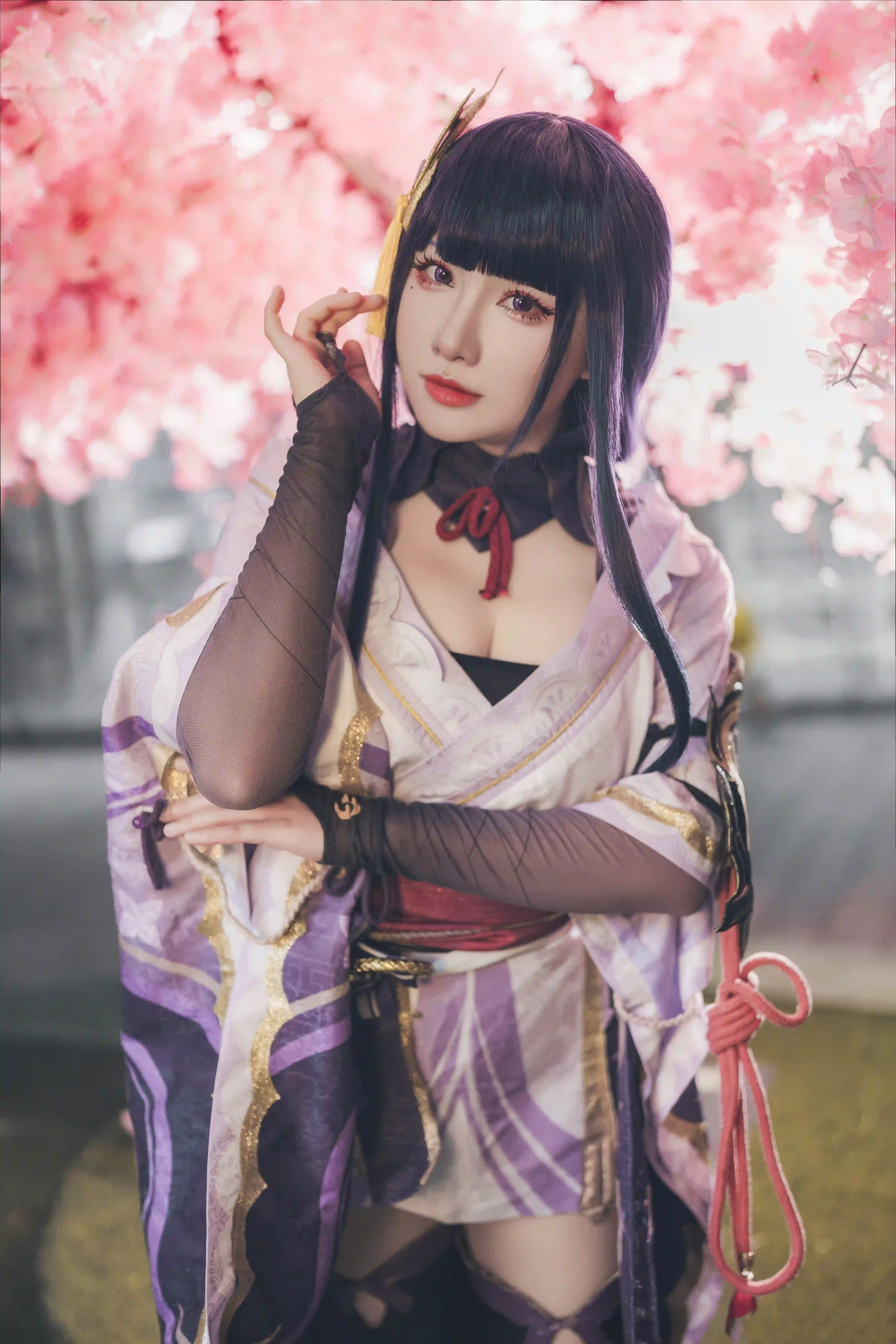 图片[6]-二次元COS分享[COSplay]原神 雷电将军 樱花树下-二次元COS分享次元吧