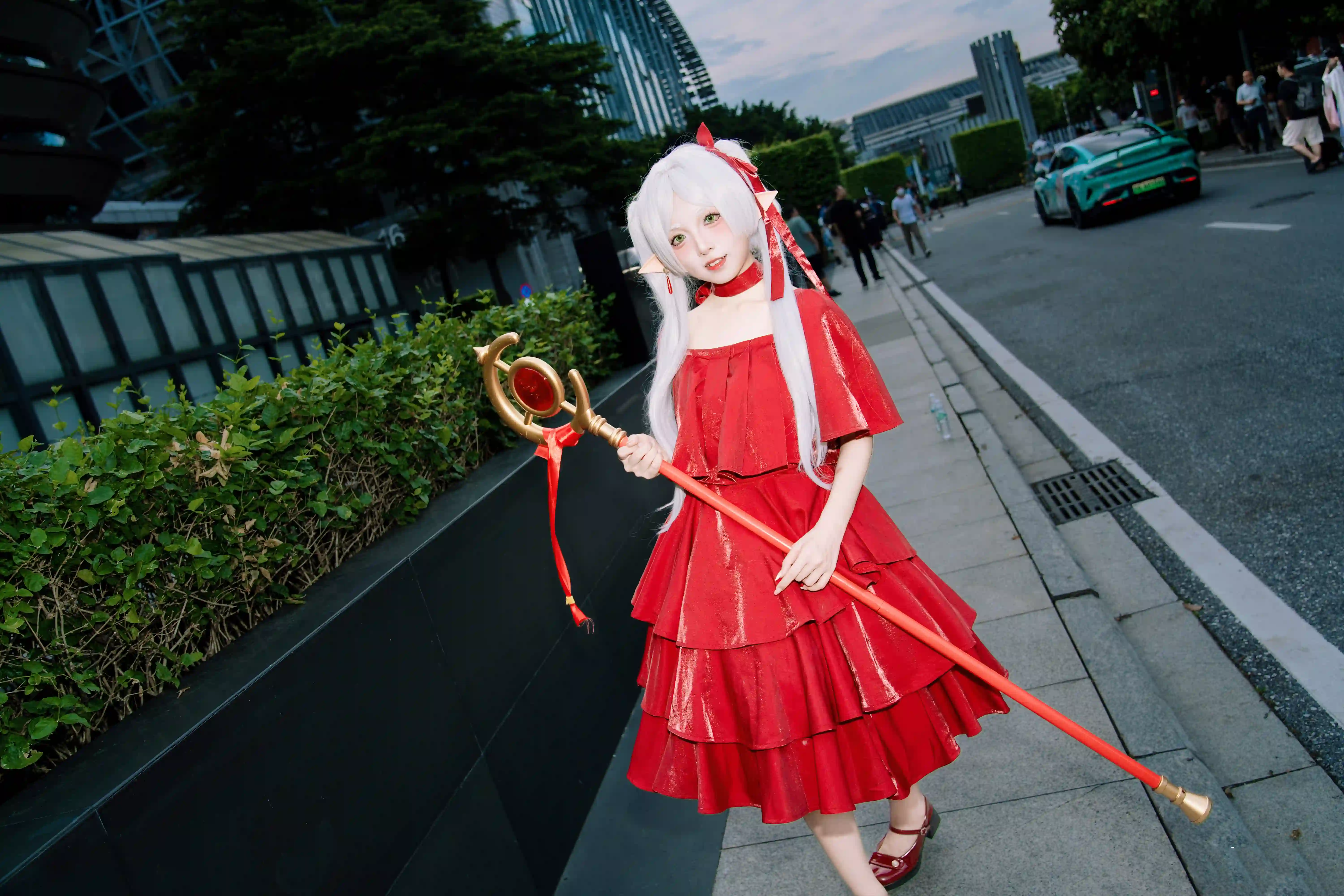 图片[2]-二次元COS分享[COSplay]葬送的芙莉莲 芙莉莲 红色礼服-二次元COS分享次元吧