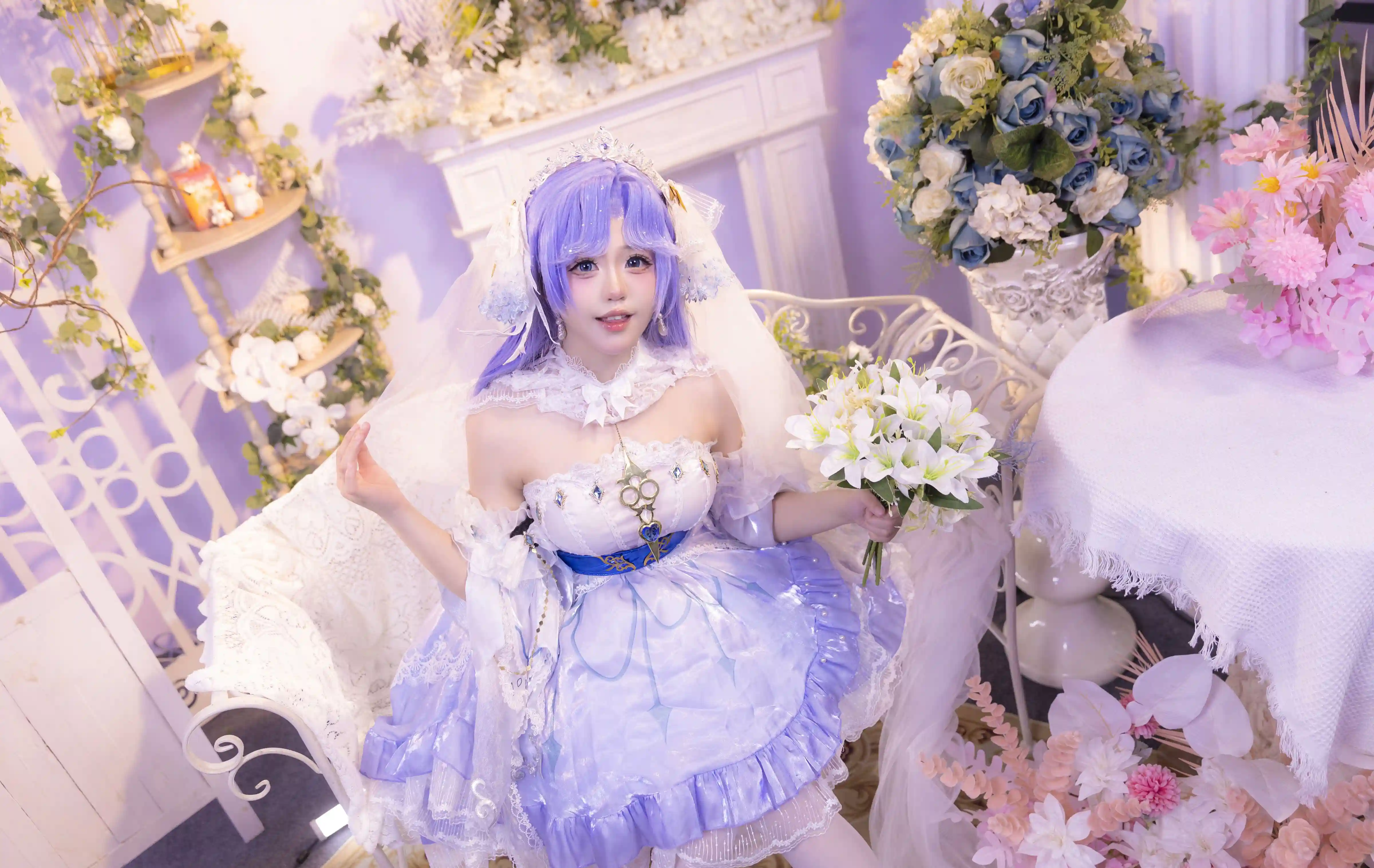 图片[4]-二次元COS分享[COSplay]王者荣耀 大乔-婚纱造型的浪漫定格-二次元COS分享次元吧