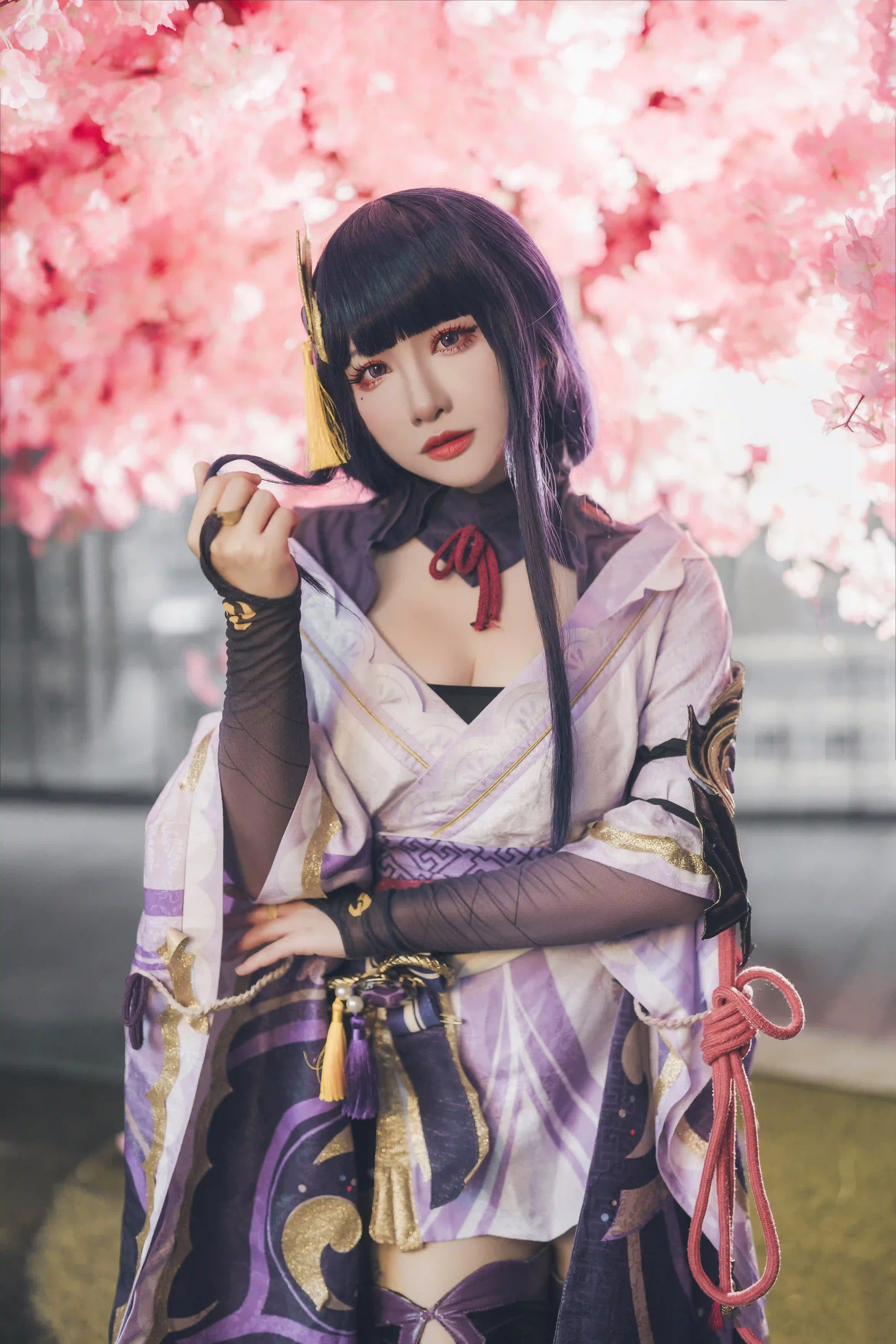 图片[5]-二次元COS分享[COSplay]原神 雷电将军 樱花树下-二次元COS分享次元吧