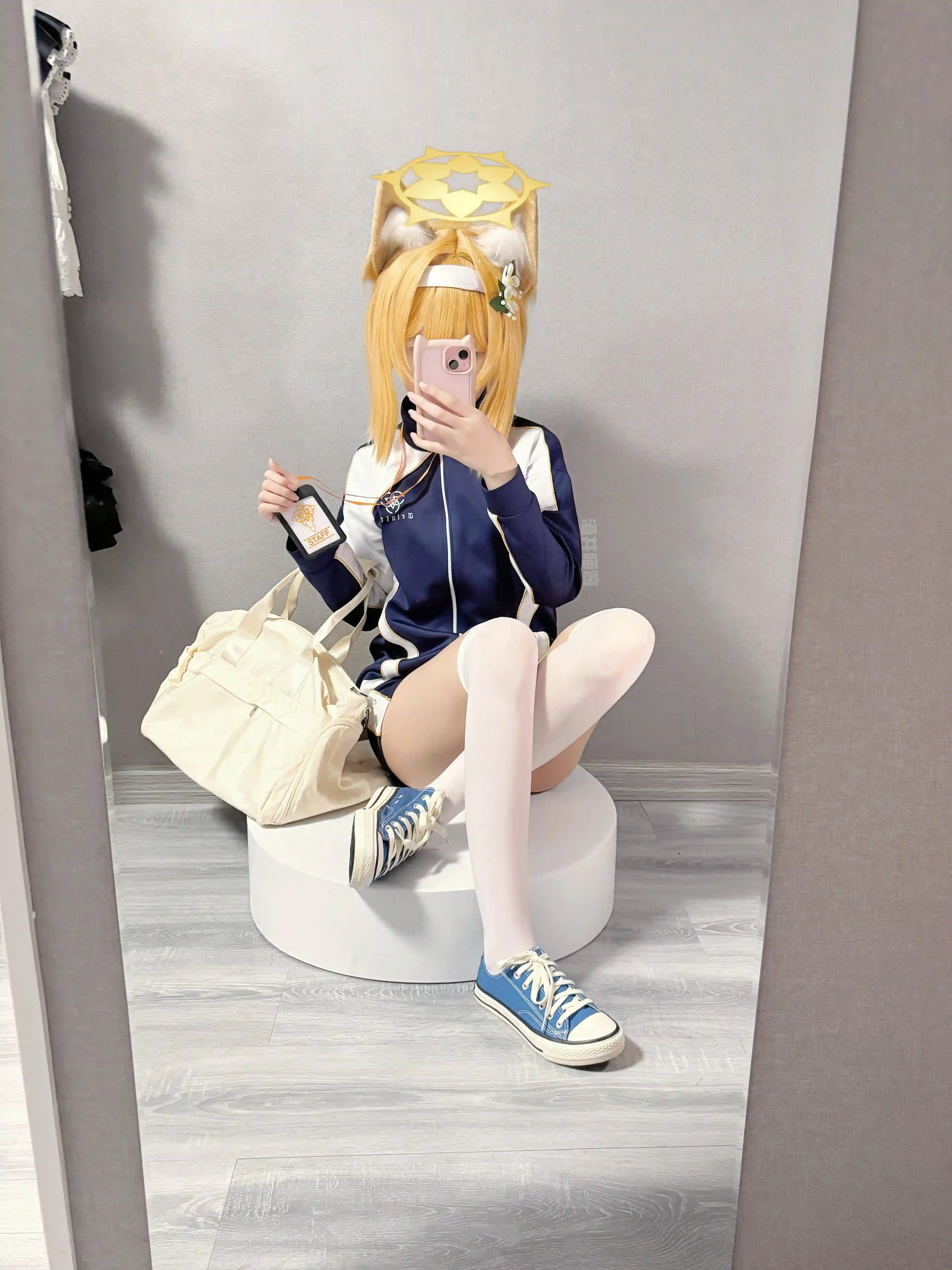 图片[1]-二次元COS分享[COSplay]蔚蓝档案 伊落玛丽 体操服 自拍-二次元COS分享次元吧