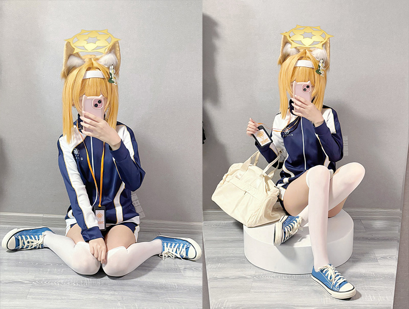 [COSplay]蔚蓝档案 伊落玛丽 体操服 自拍-二次元COS分享次元吧