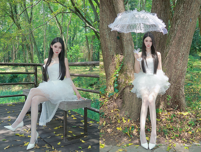 纯白花嫁，在森林中邂逅浪漫-二次元COS分享次元吧