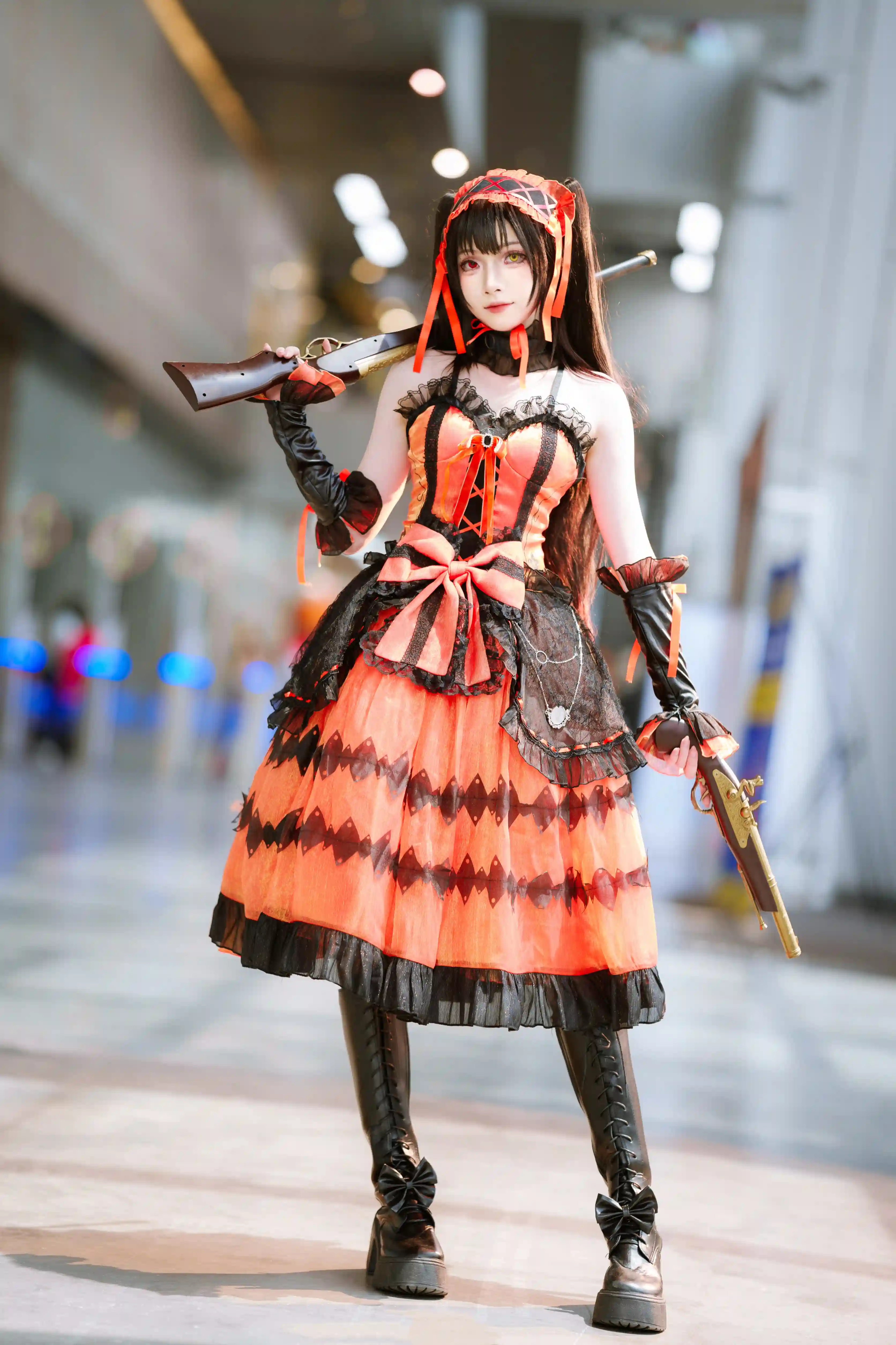 图片[8]-二次元COS分享[COSplay]约会大作战 时崎狂三-哥特裙装，双枪登场-二次元COS分享次元吧