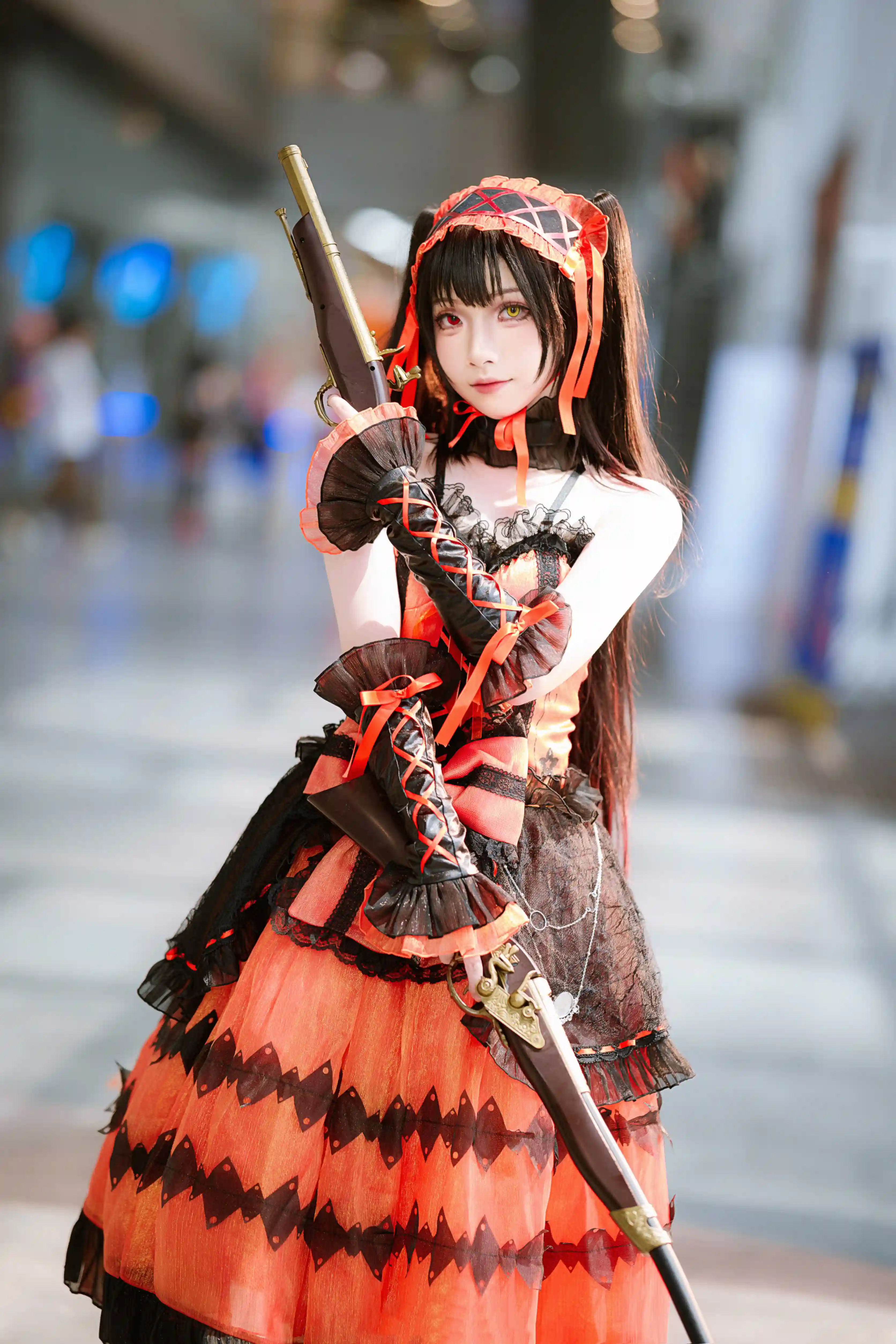 图片[3]-二次元COS分享[COSplay]约会大作战 时崎狂三-哥特裙装，双枪登场-二次元COS分享次元吧