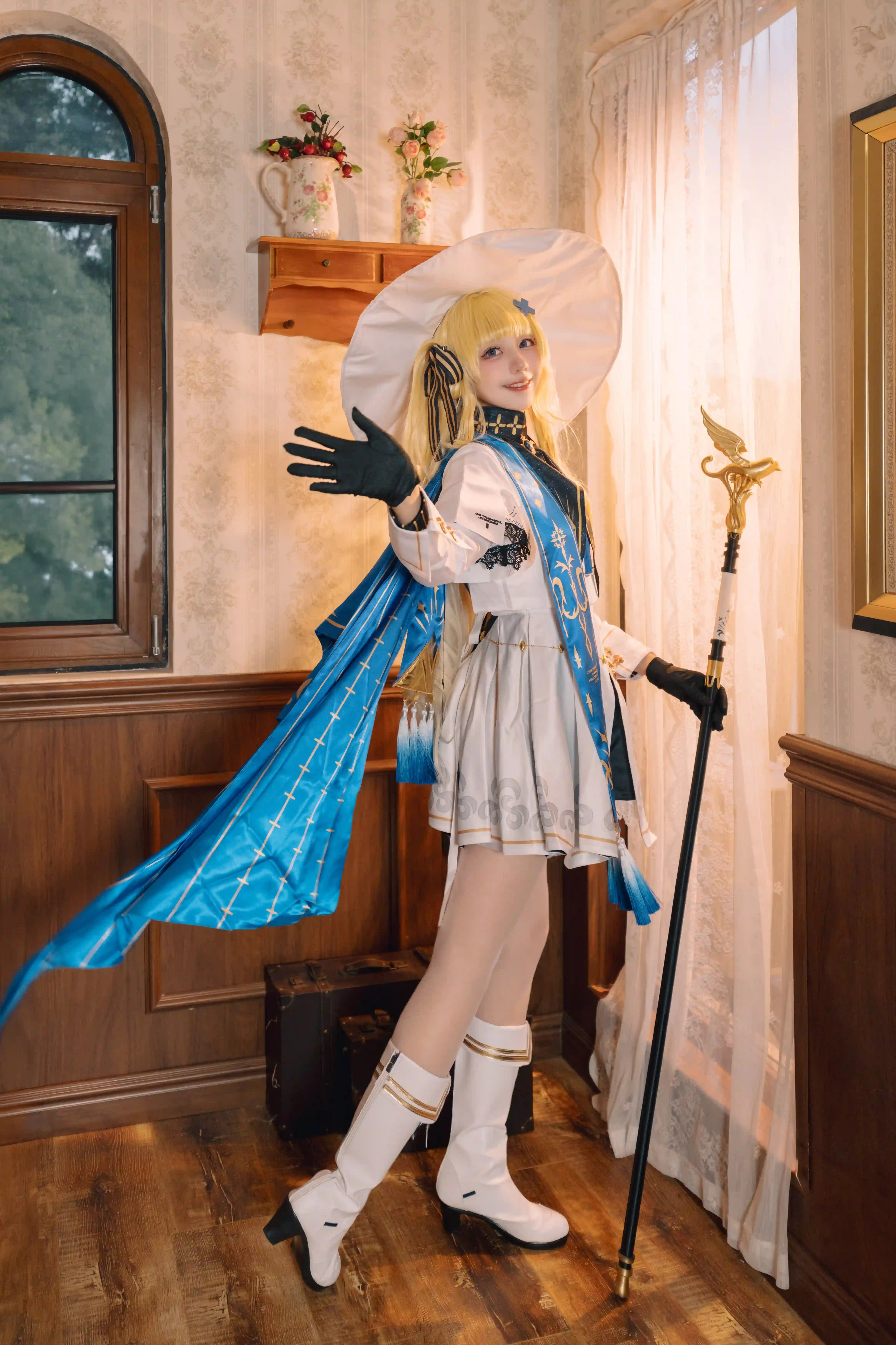 图片[5]-二次元COS分享[COSplay]鸣潮 菲比 在复古空间，还原优雅魔导士风姿-二次元COS分享次元吧