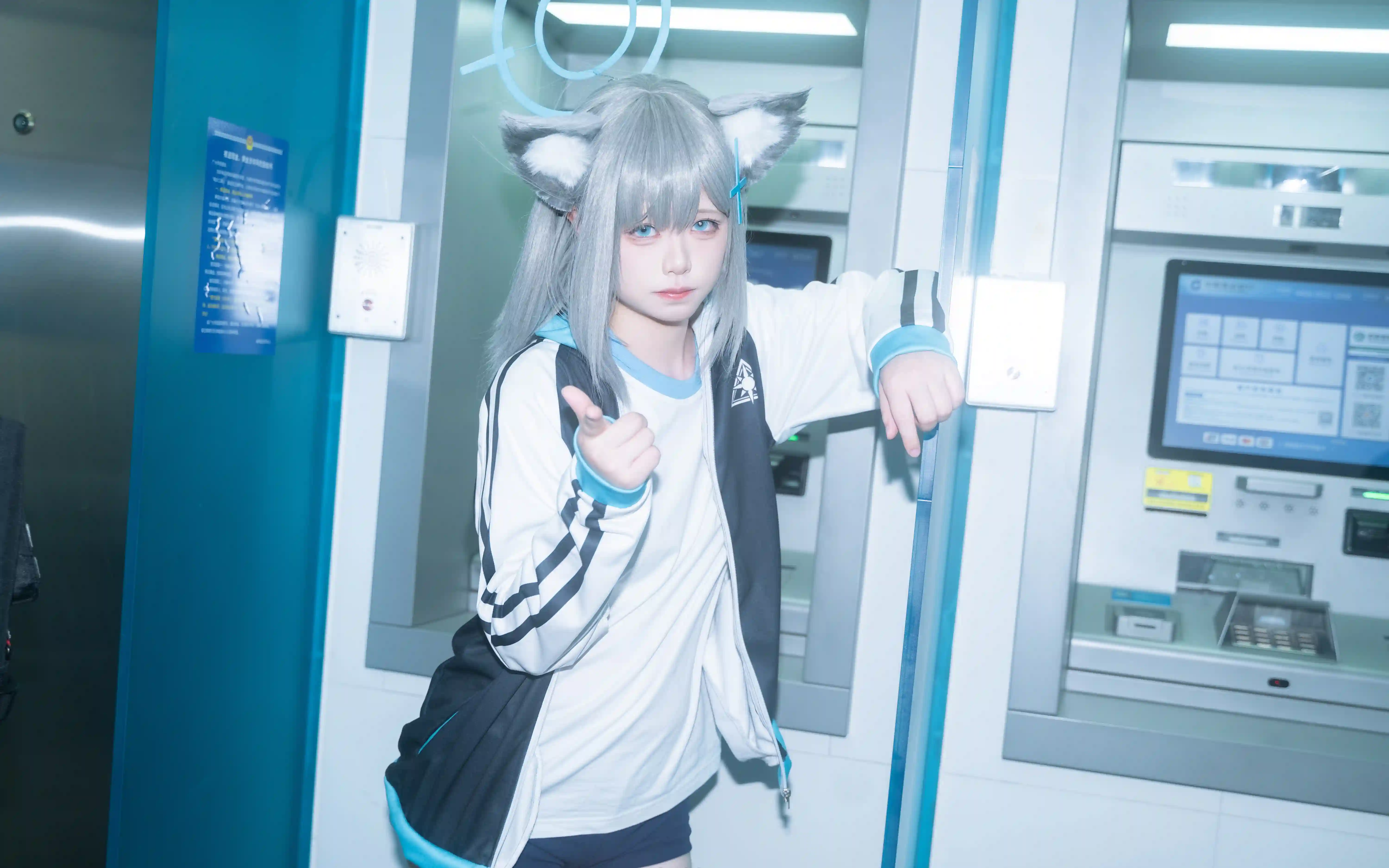 [COSplay]蔚蓝档案 砂狼白子 雨天-二次元COS分享次元吧