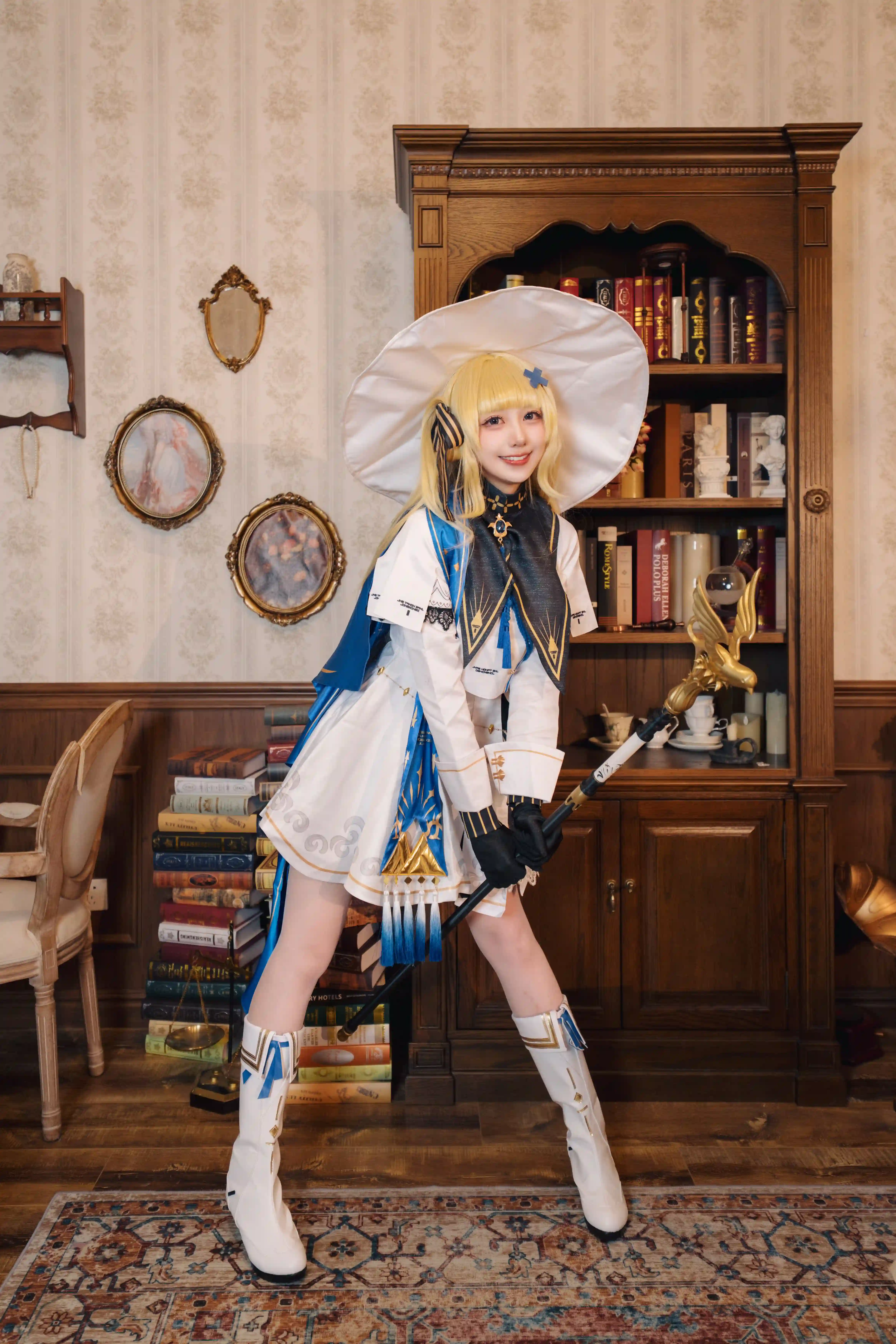 图片[3]-二次元COS分享[COSplay]鸣潮 菲比 在复古空间，还原优雅魔导士风姿-二次元COS分享次元吧