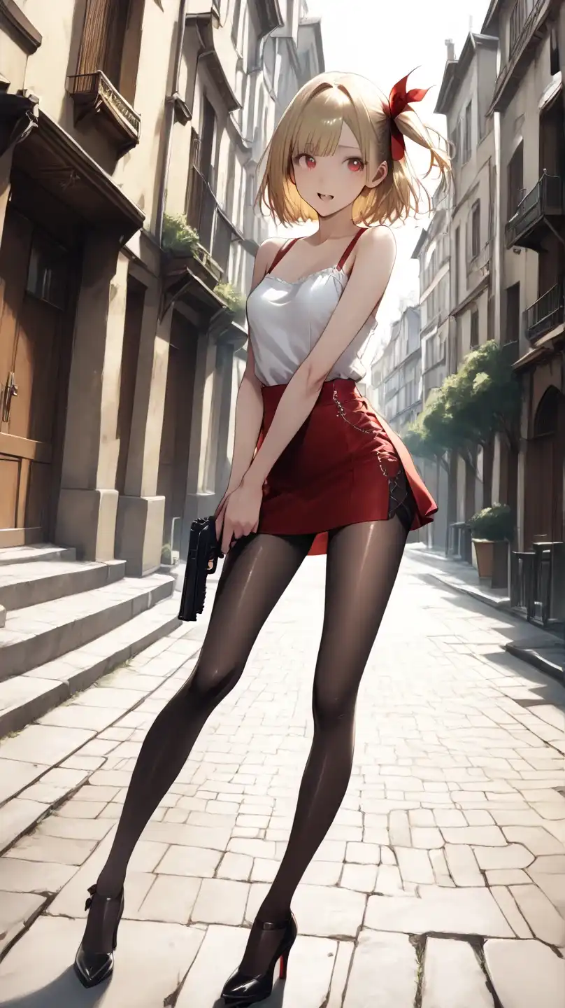 图片[7]-二次元COS分享莉可丽丝 錦木千束 复古街道上，持枪少女，气场拉满待启新篇-二次元COS分享次元吧