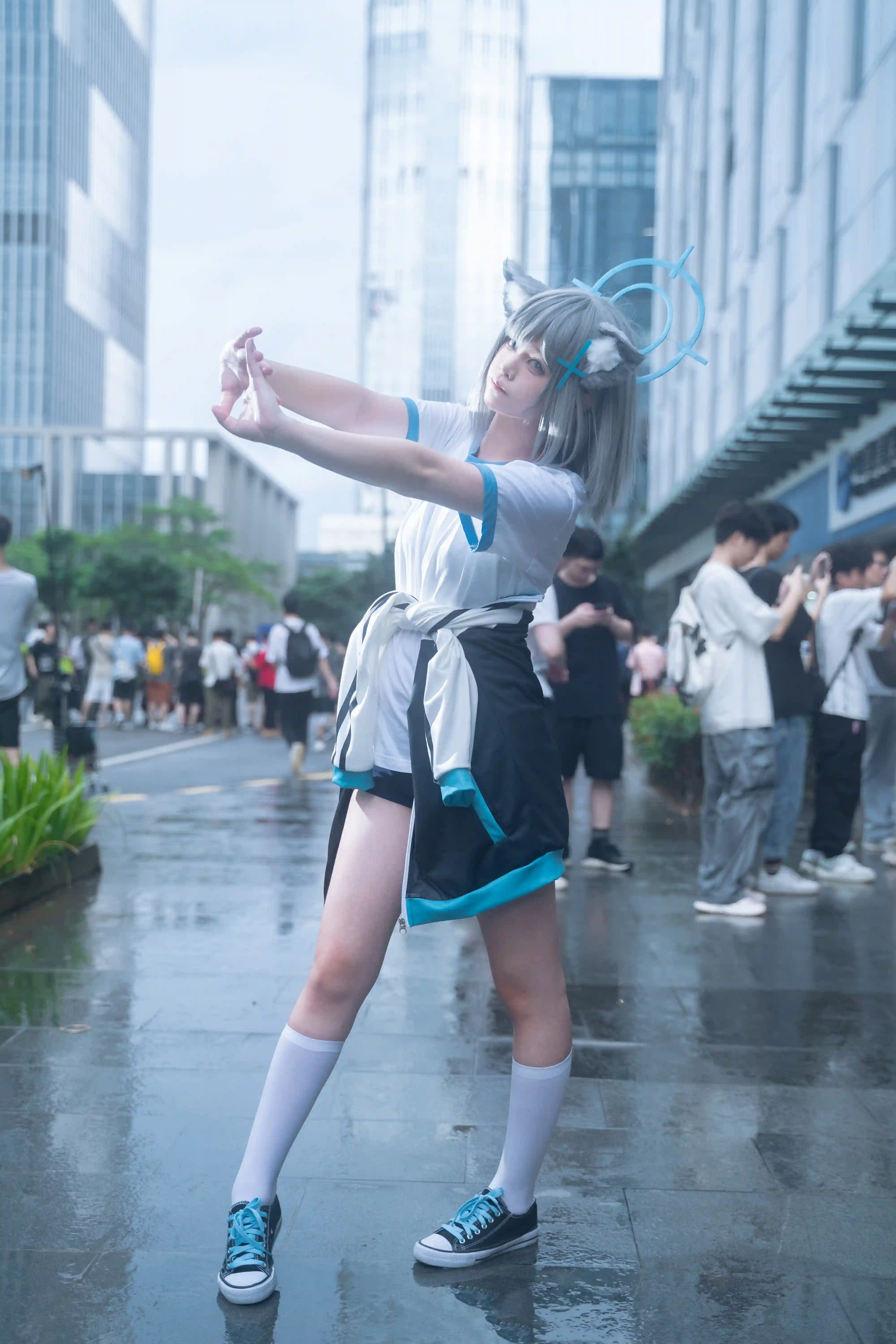 图片[5]-二次元COS分享[COSplay]蔚蓝档案 砂狼白子 雨天-二次元COS分享次元吧