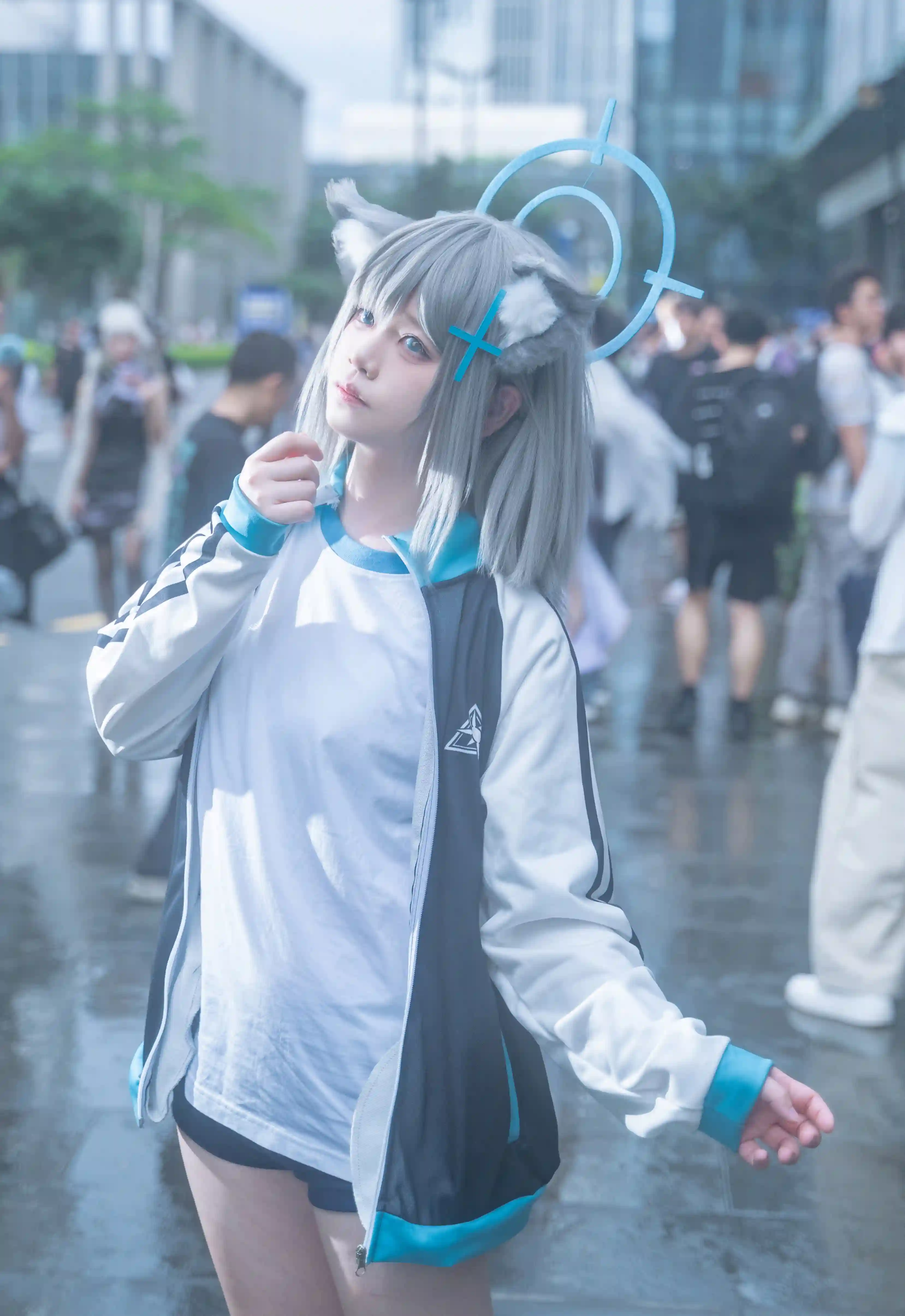 图片[2]-二次元COS分享[COSplay]蔚蓝档案 砂狼白子 雨天-二次元COS分享次元吧
