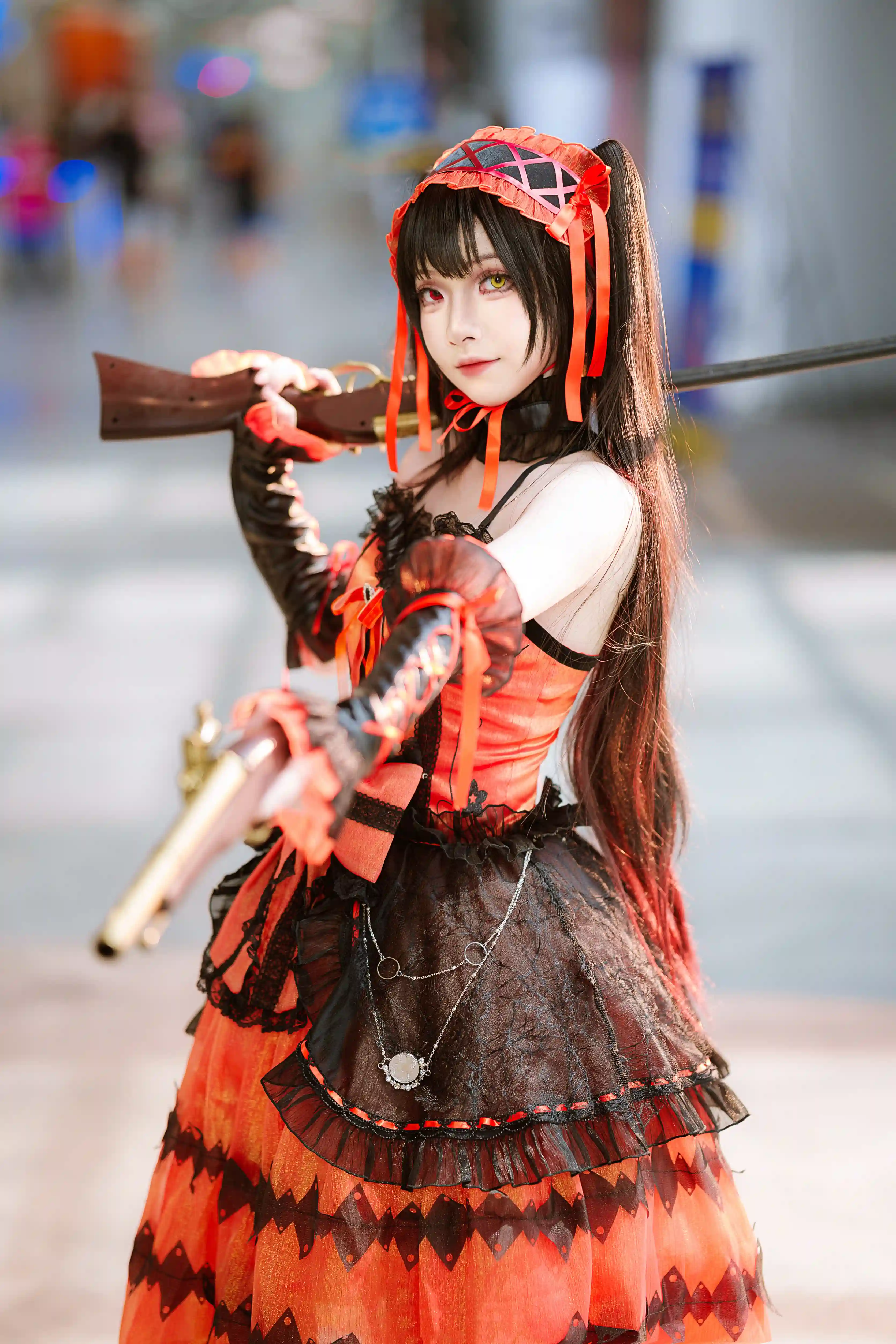 图片[2]-二次元COS分享[COSplay]约会大作战 时崎狂三-哥特裙装，双枪登场-二次元COS分享次元吧