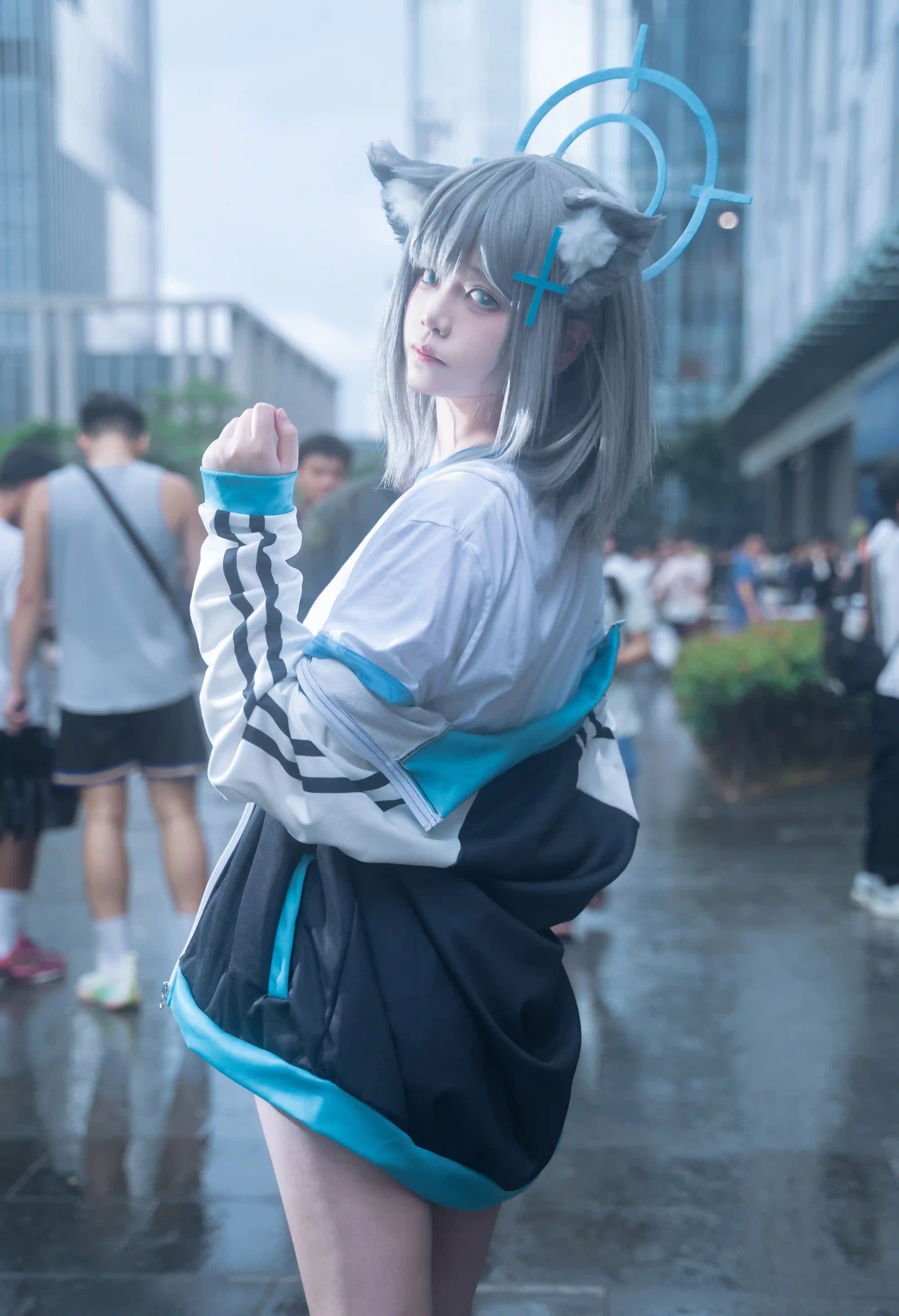 图片[4]-二次元COS分享[COSplay]蔚蓝档案 砂狼白子 雨天-二次元COS分享次元吧