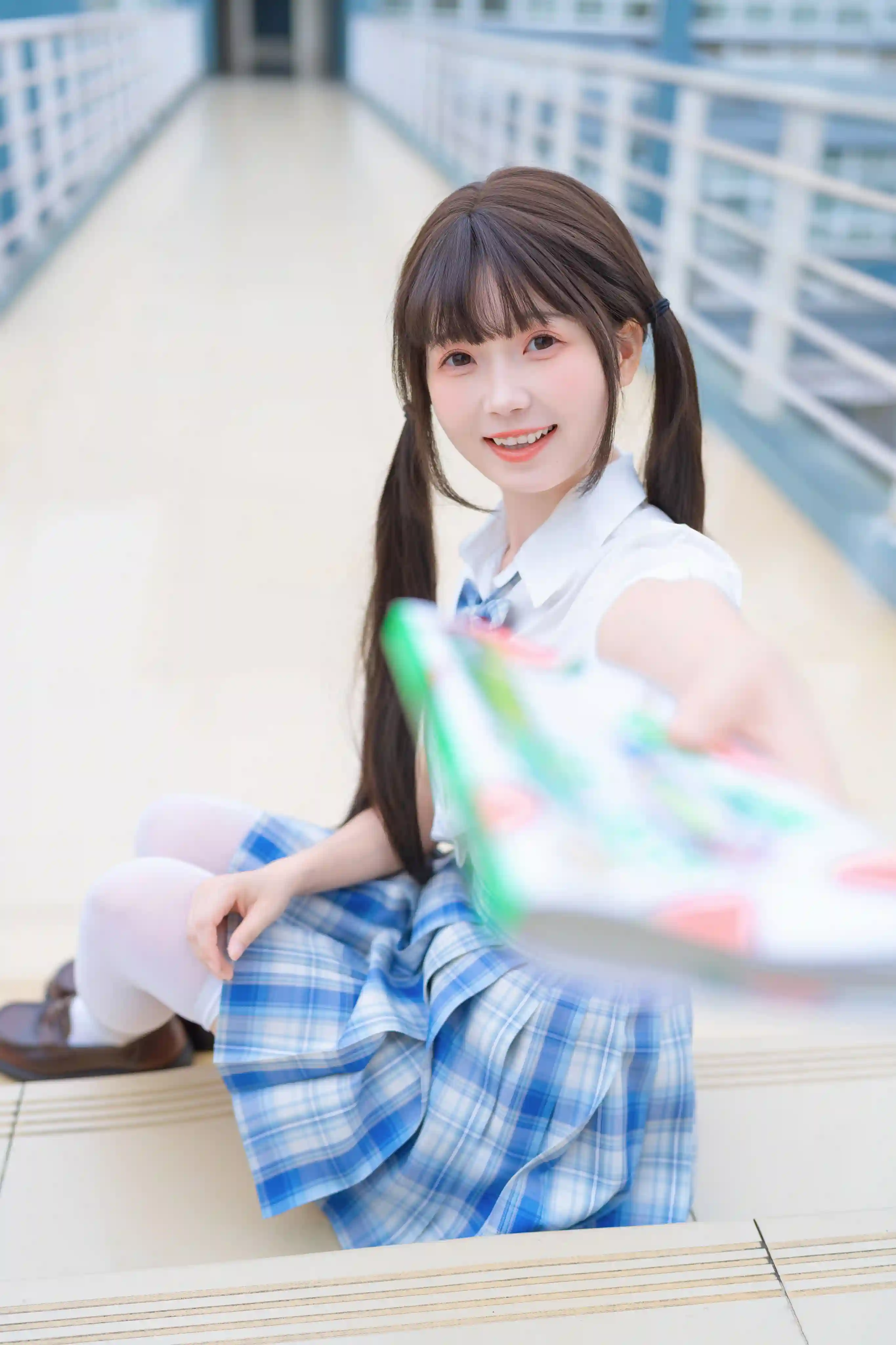 图片[5]-二次元COS分享[JK]天台邂逅，JK 制服的清新瞬间-二次元COS分享次元吧