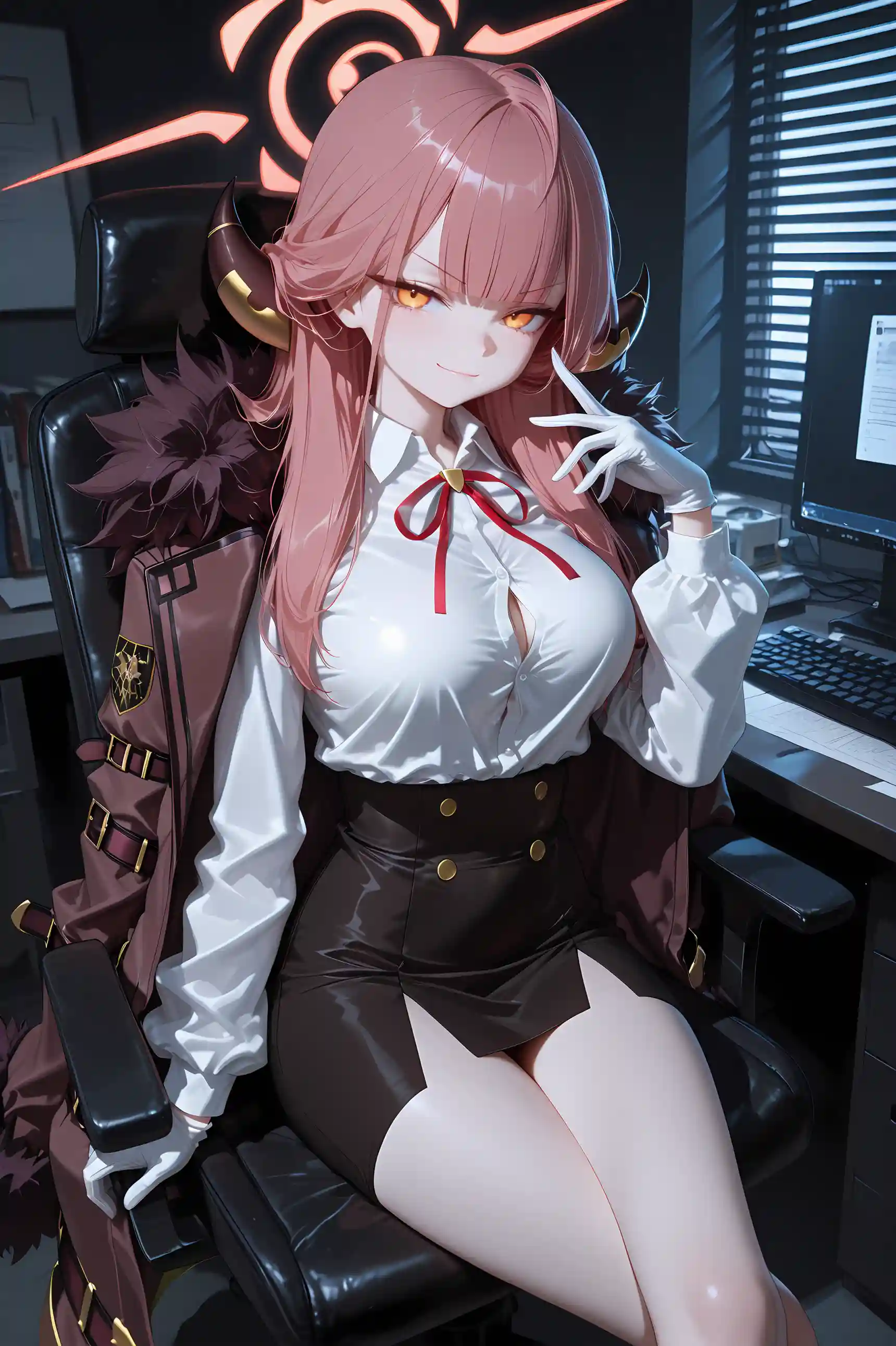 图片[3]-二次元COS分享碧蓝档案 陆八魔亚瑠-教室中的俏皮恶魔风-二次元COS分享次元吧