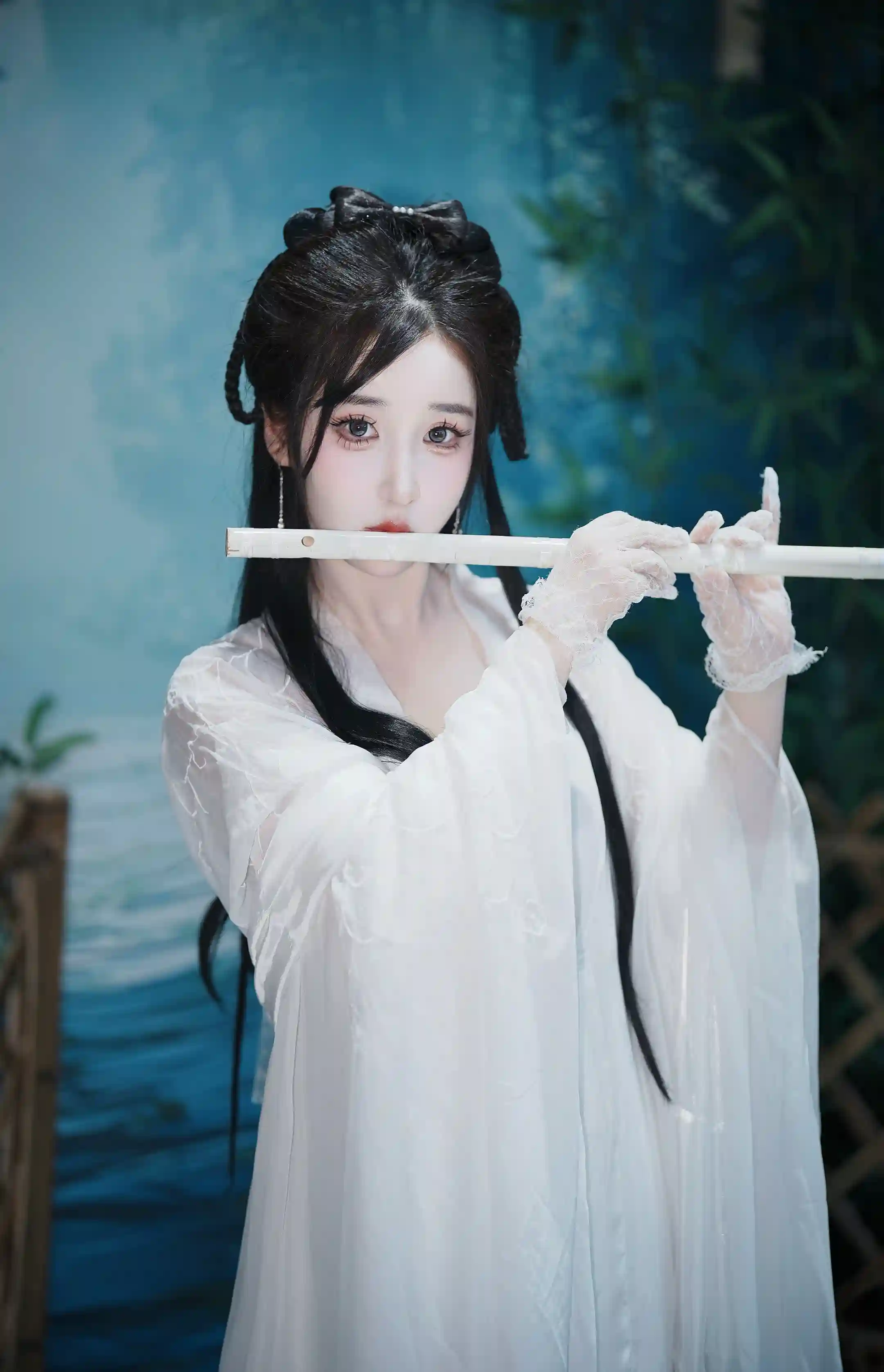 图片[7]-二次元COS分享[COSplay]白衣小龙女，执笛于山水间-二次元COS分享次元吧