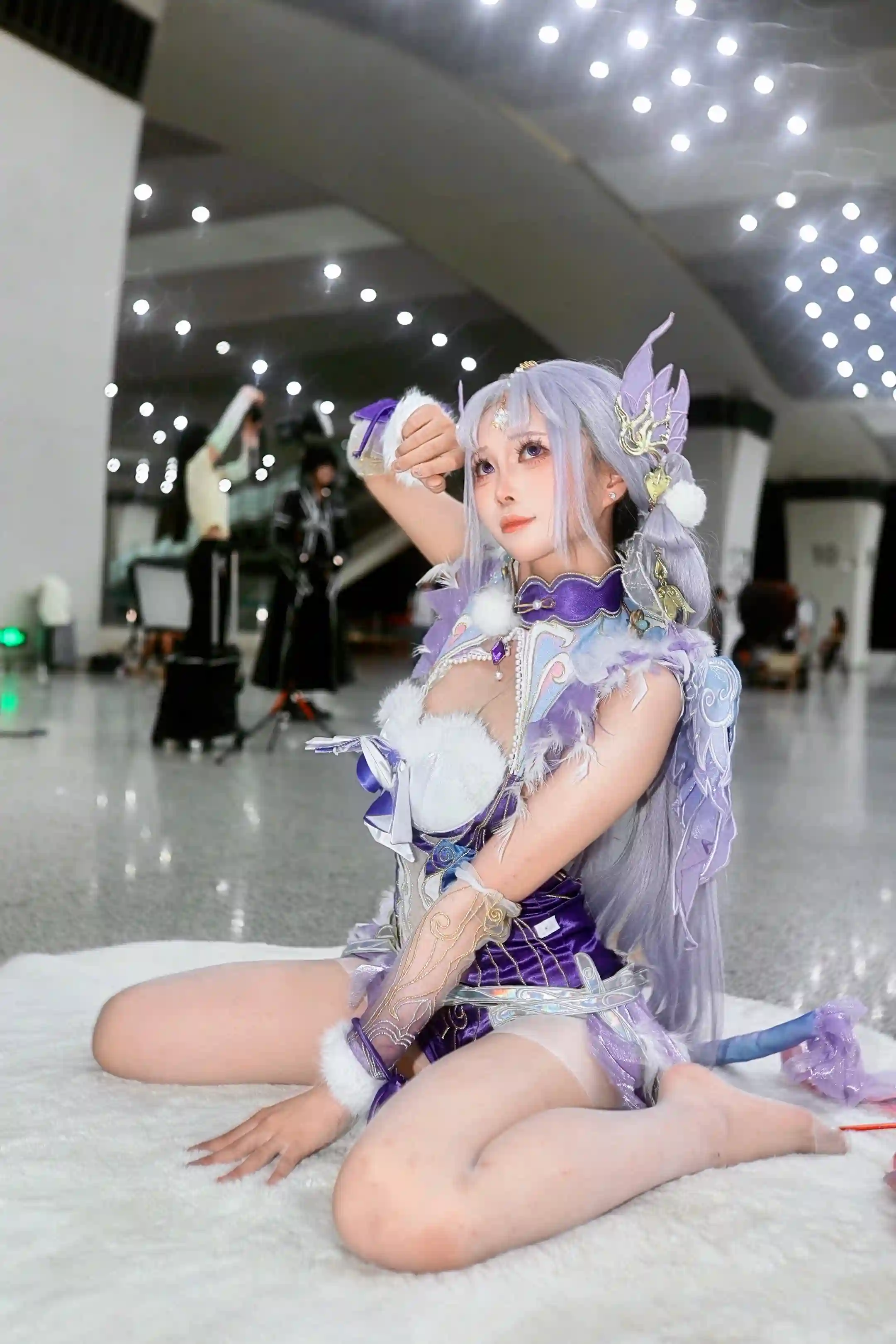 图片[5]-二次元COS分享[COSplay]永劫无间 殷紫萍，紫白华服尽显灵动-二次元COS分享次元吧
