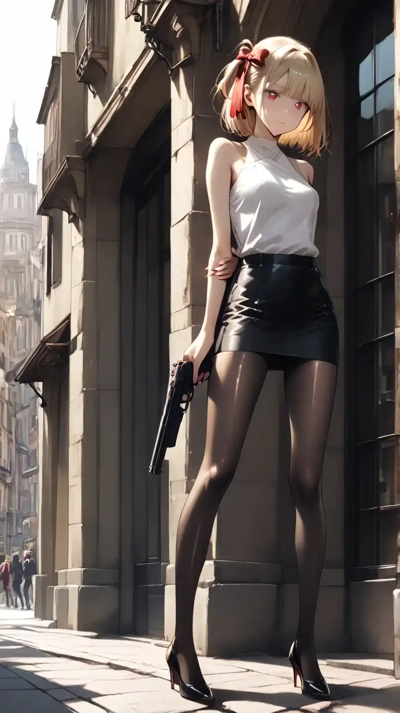 图片[19]-二次元COS分享莉可丽丝 錦木千束 复古街道上，持枪少女，气场拉满待启新篇-二次元COS分享次元吧