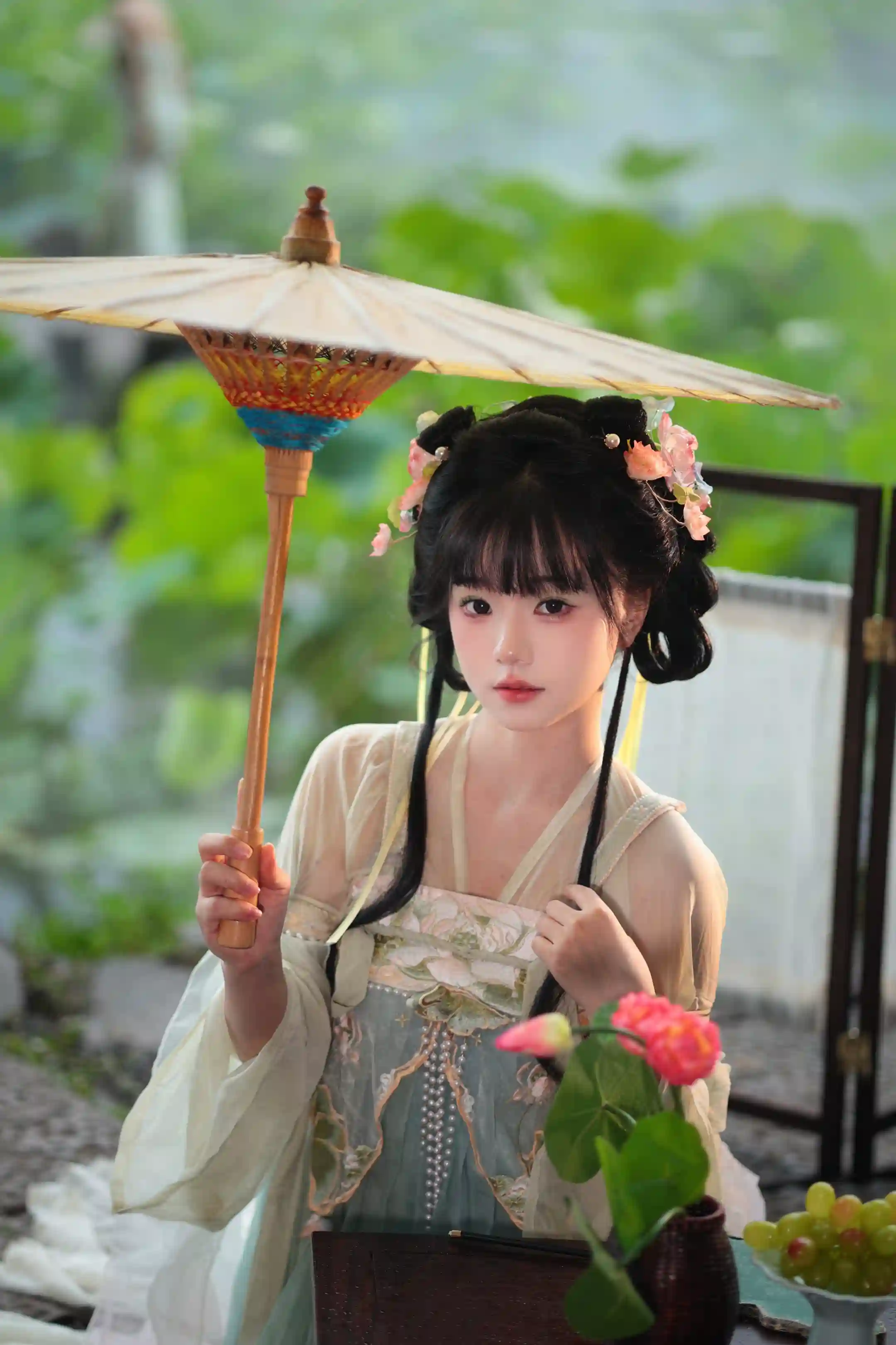 图片[4]-二次元COS分享[古装]古风少女-荷间雅韵，葡萄伴清欢-二次元COS分享次元吧